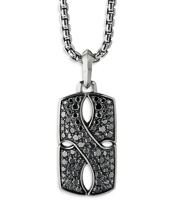 David Yurman oc11z0625 Size: OS / Sterling Armory Tag Necklace Size ONE SIZE - 1 Thumbnail