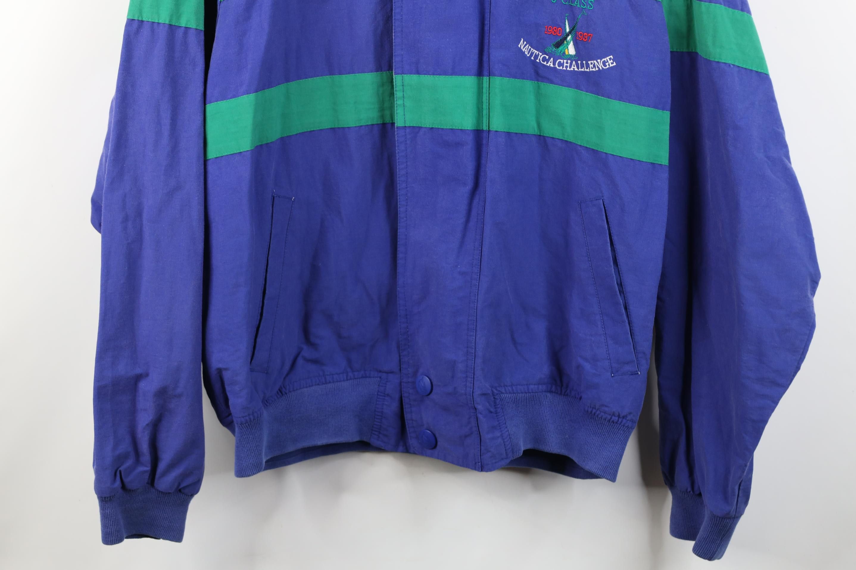 Nautica Vintage 90s Nautica Hooded Sailing Windbreaker Jacket Size US XL / EU 56 / 4 - 3 Thumbnail
