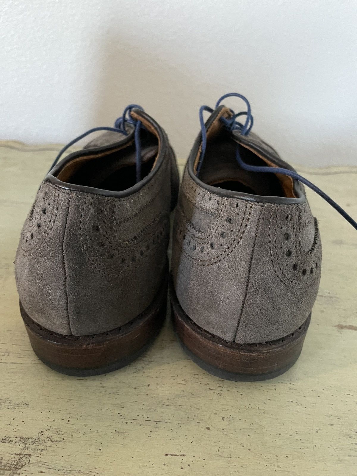 Allen Edmonds Strand Suede Cap Toe Oxford Dress Shoe Size US 13 / EU 46 - 3 Thumbnail