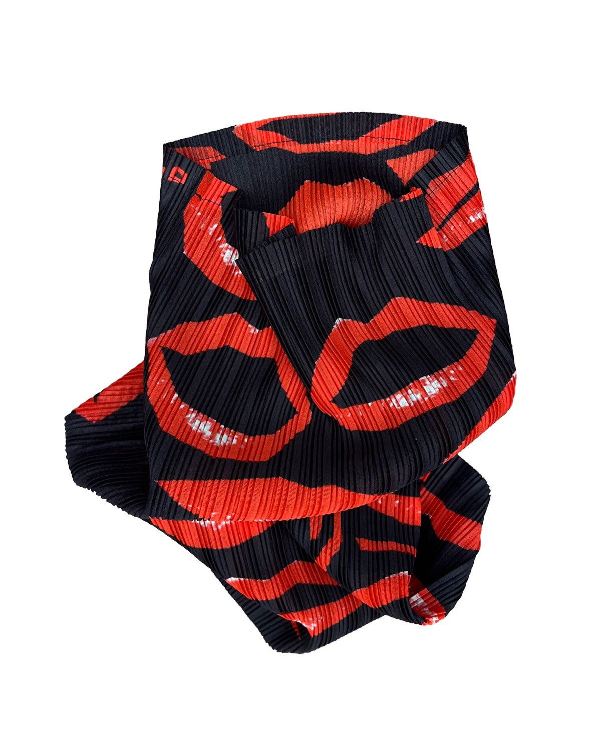 Pleats Please Issey Miyake Pleats Please Lip Print Neck Warmer Size ONE SIZE - 3 Thumbnail
