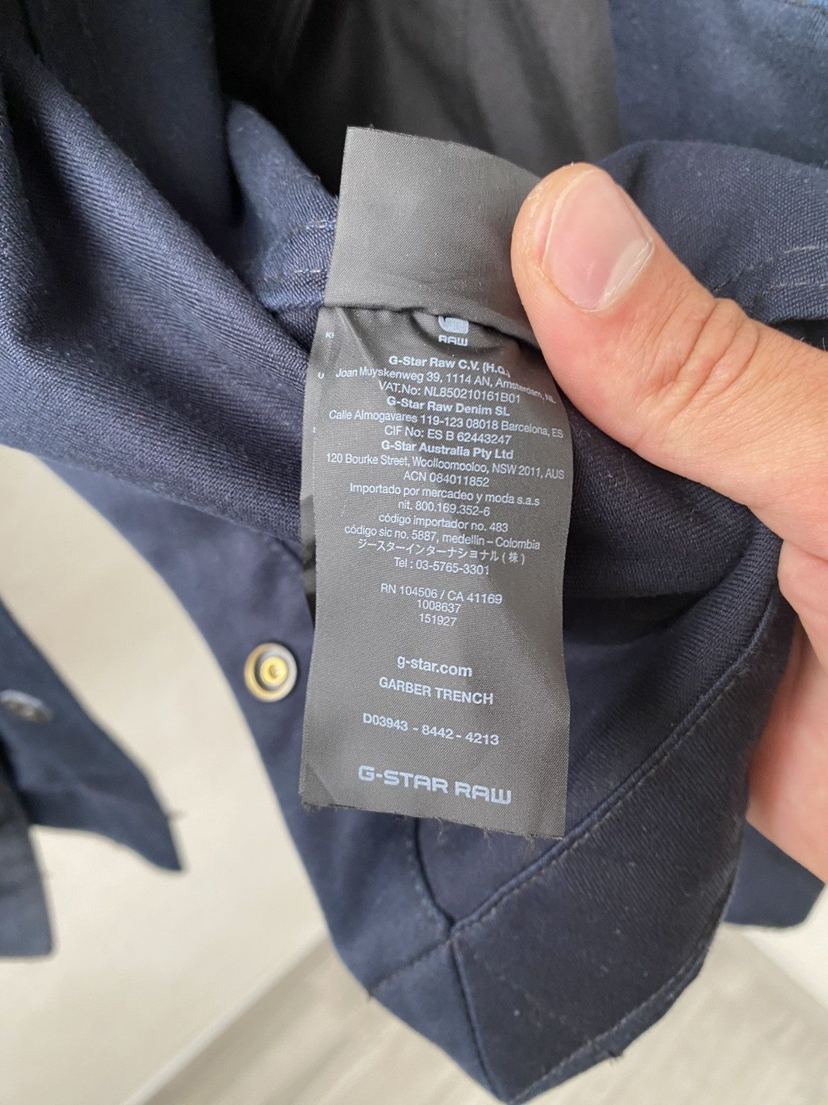 G-Star G-Star Raw Garber Navy Military Cotton Trench Coat Jacket Size US M / EU 48-50 / 2 - 18 Thumbnail
