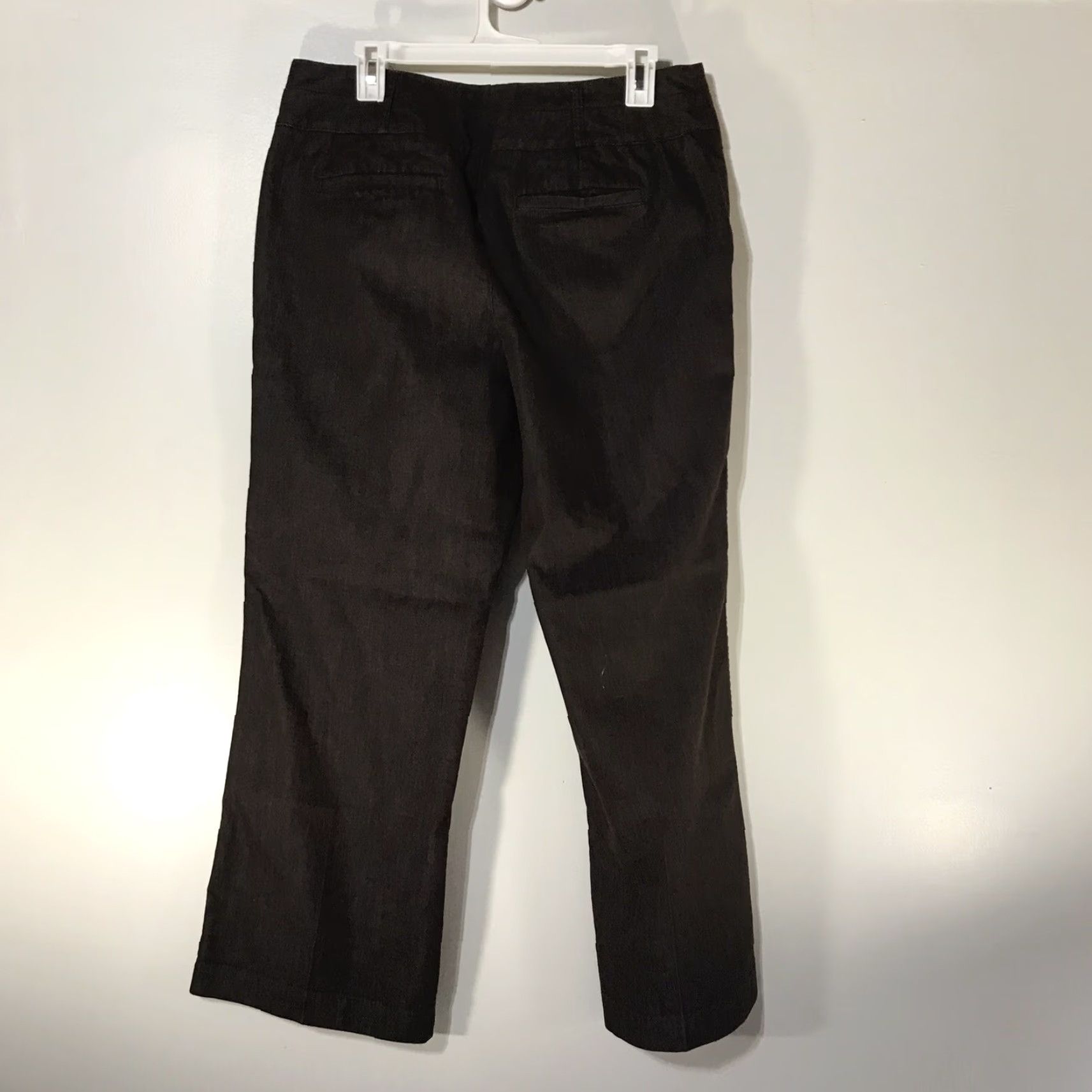Vintage Cato Womens Wide Leg Dress Pants Brown Size 14P Petites Office Business Casual Comfortable Size 36" / US 14 / IT 50 - 4 Thumbnail