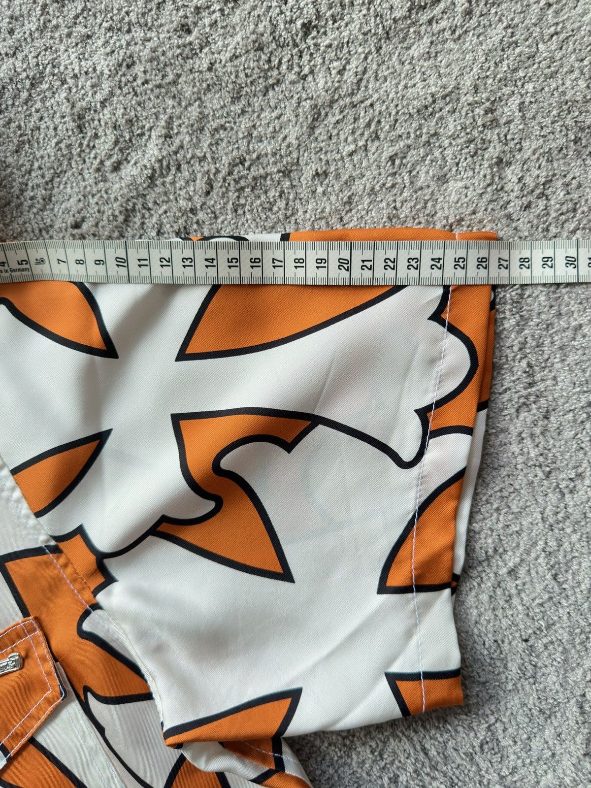 Chrome Hearts CHROME HEARTS St Barth orange cross print silk shirt Size US L / EU 52-54 / 3 - 7 Thumbnail
