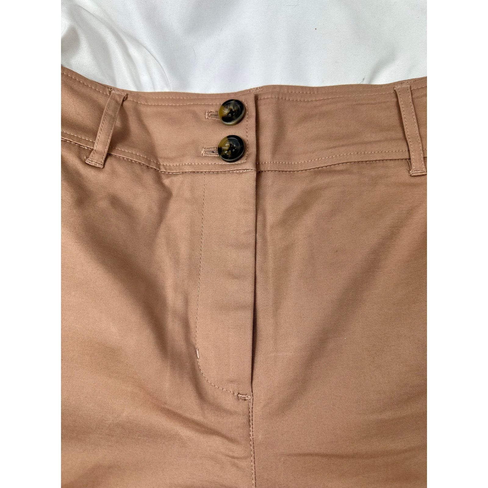 Boden Boden Westbourne Sateen Shorts Brown/Taupe Khaki Shorts 8 Size 30" / US 8 / IT 44 - 6 Thumbnail