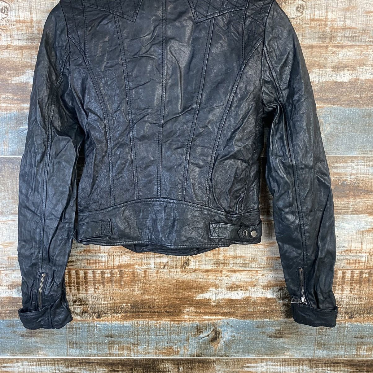 Genuine Leather DL Japan bikers vintage Black Leather Jacket #C1139 Size XS / US 0-2 / IT 36-38 - 15 Thumbnail