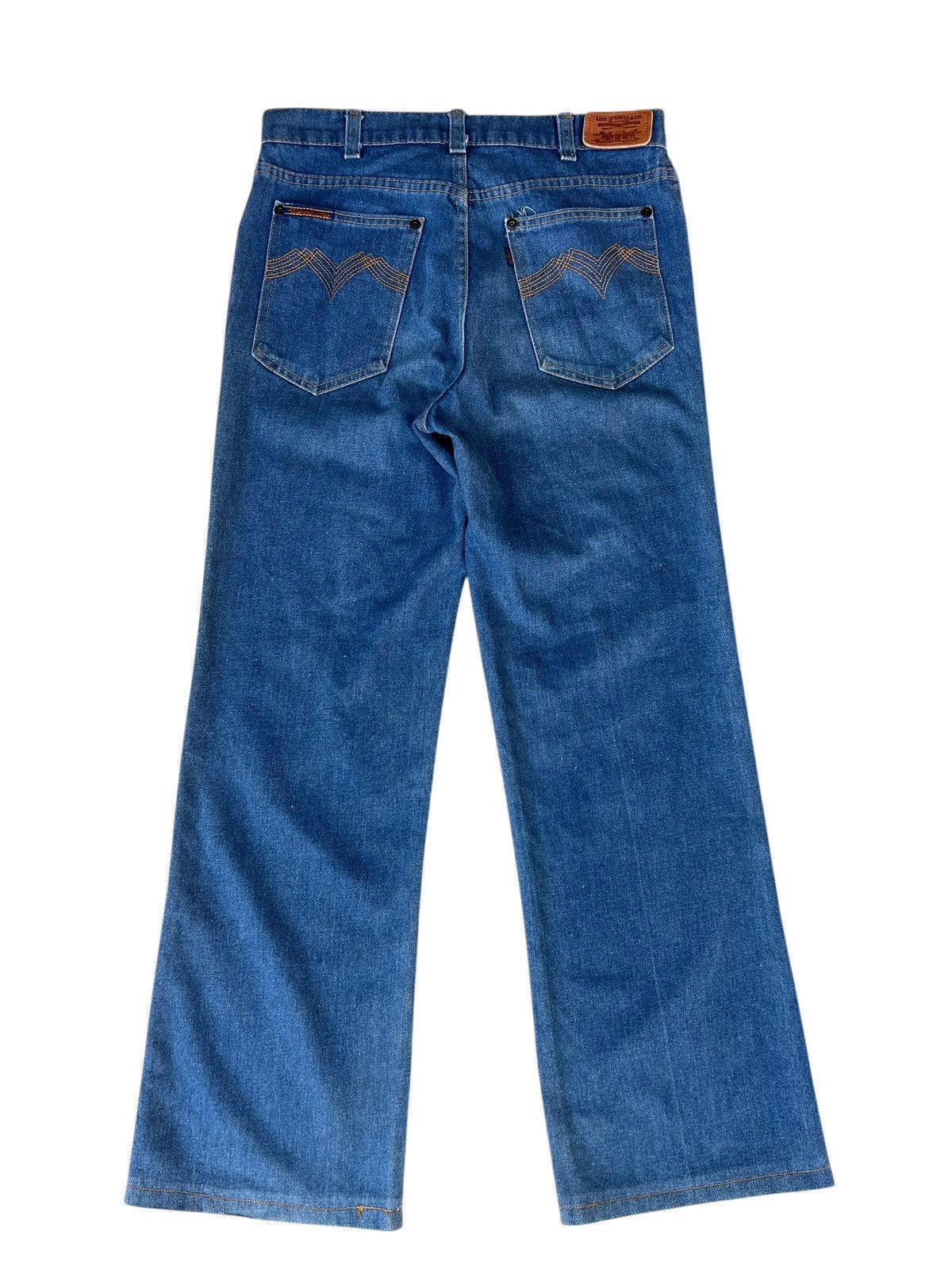 Levi's Vintage 70s Levi’s Movin On Jeans Blue Tab Flare Denim Jeans Size US 30 / EU 46 - 12 Thumbnail