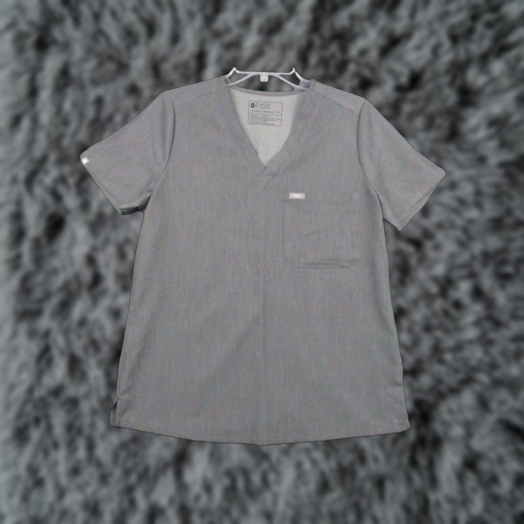 Vintage FIGS Technical Collection Gray Catarina Scrubs V-Neck Top M Uniform Gray Unisex Shirt medical Size US M / EU 48-50 / 2 - 1 Thumbnail