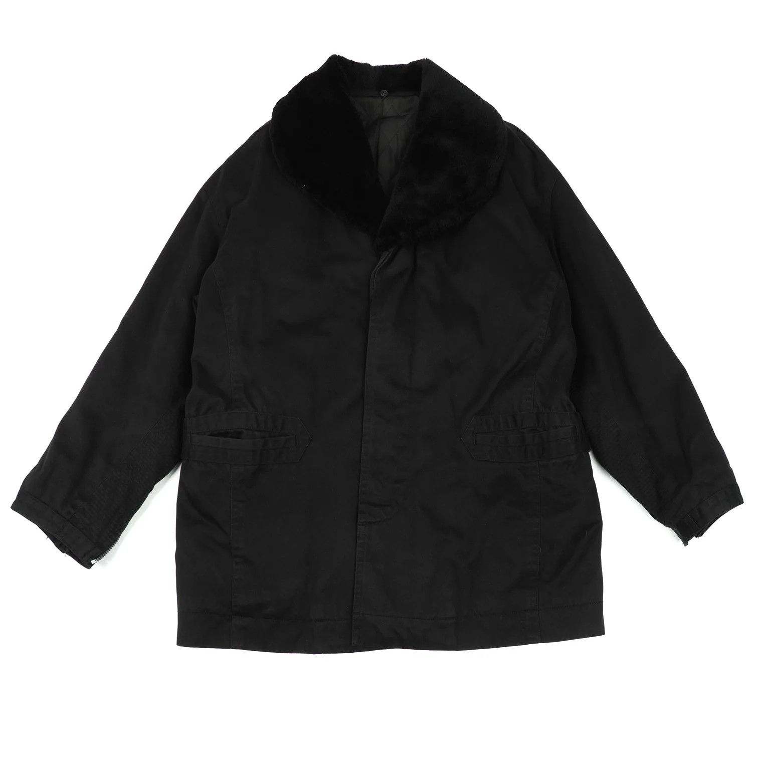 Issey Miyake Quilted L Jacket with Riri Zip Cuffs in Black, Size L Size US L / EU 52-54 / 3 - 1 Thumbnail
