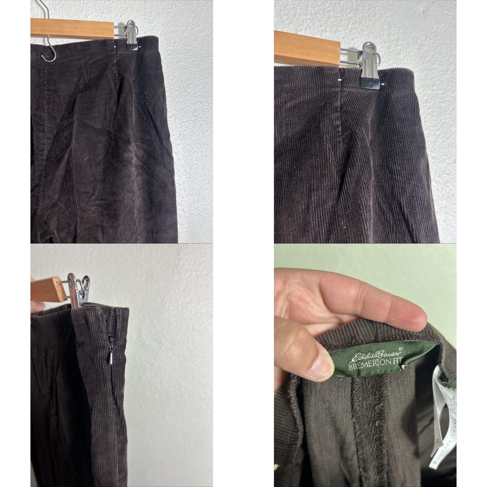 Eddie Bauer Eddie Bauer Women’s Bremerton Fit Corduroy Pants 12 Brown 34x28 Regular Straight 90s Chino Corduroy Vest? Size 34" / US 12 / IT 48 - 9 Thumbnail
