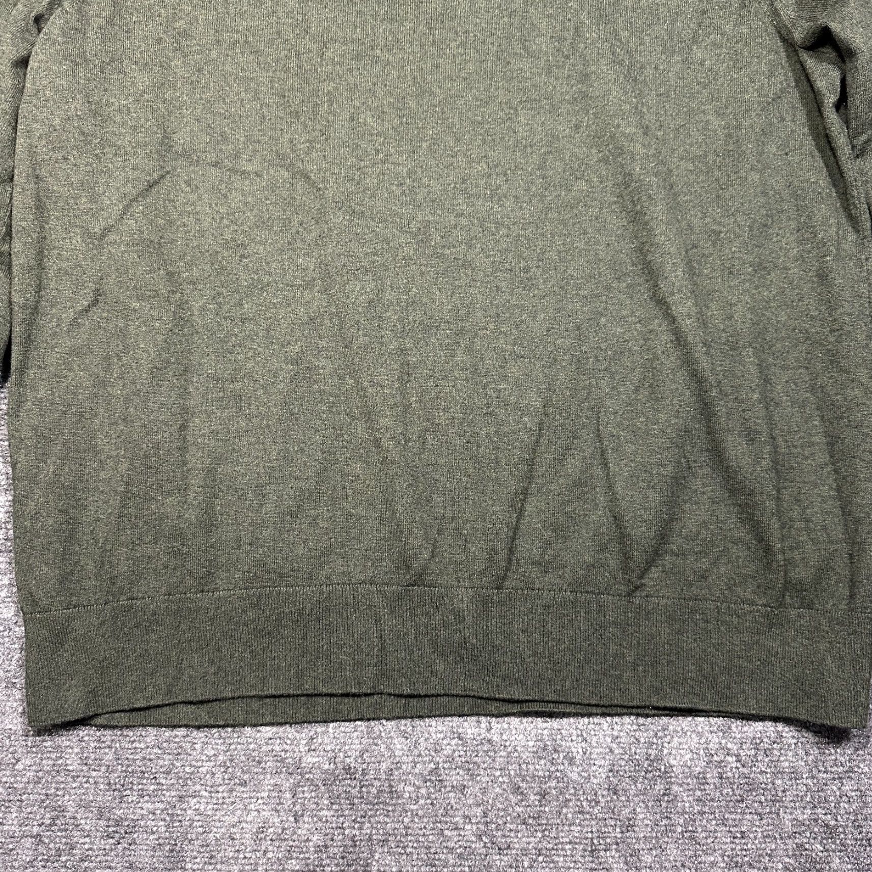 Banana Republic Banana Republic Sweater Mens XL Pullover 1/4 Zip Green Cashmere Cotton Knit Ribbed Hem Zipper Long Sleeve Vintage: No Size US XL / EU 56 / 4 - 2 Thumbnail