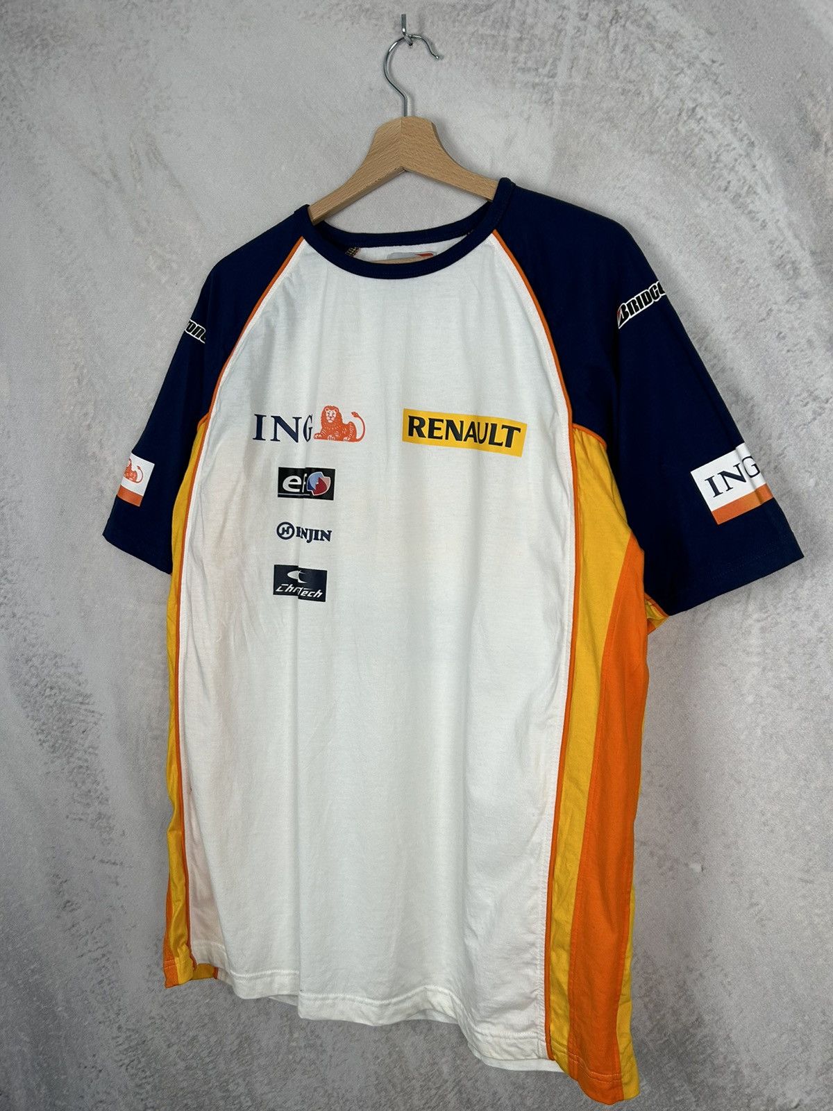 Formula 1 Vintage Renault Racing Motorsport Graphic Tee 90s Y2K Size US XL / EU 56 / 4 - 4 Thumbnail