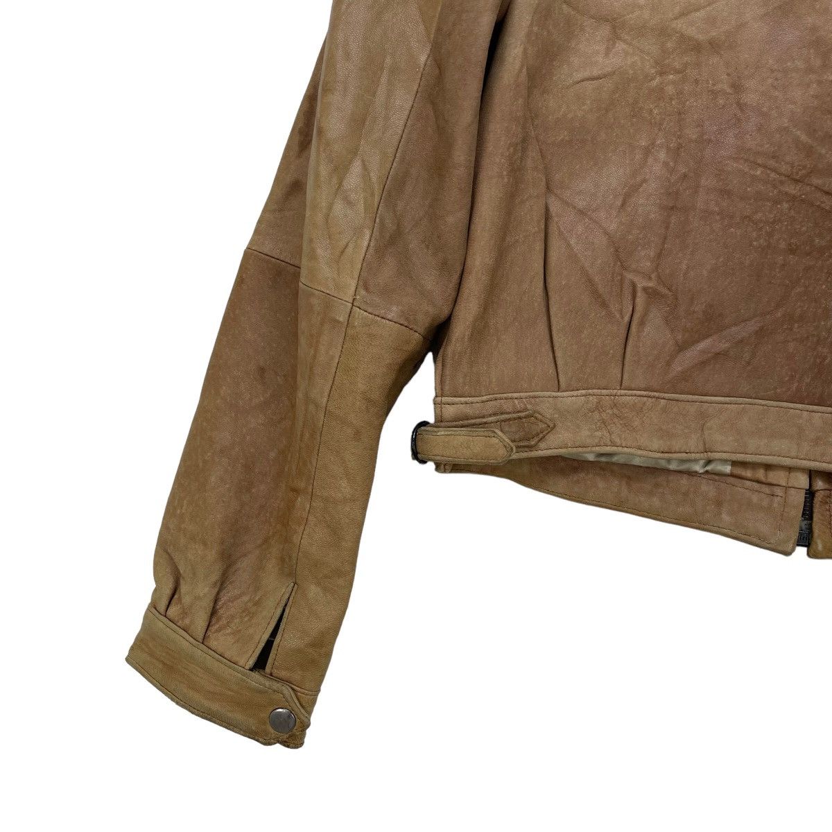 EB Denim × Japanese Brand Genuine Leather EB Jacket Riri Zipper Size M / US 6-8 / IT 42-44 - 9 Thumbnail
