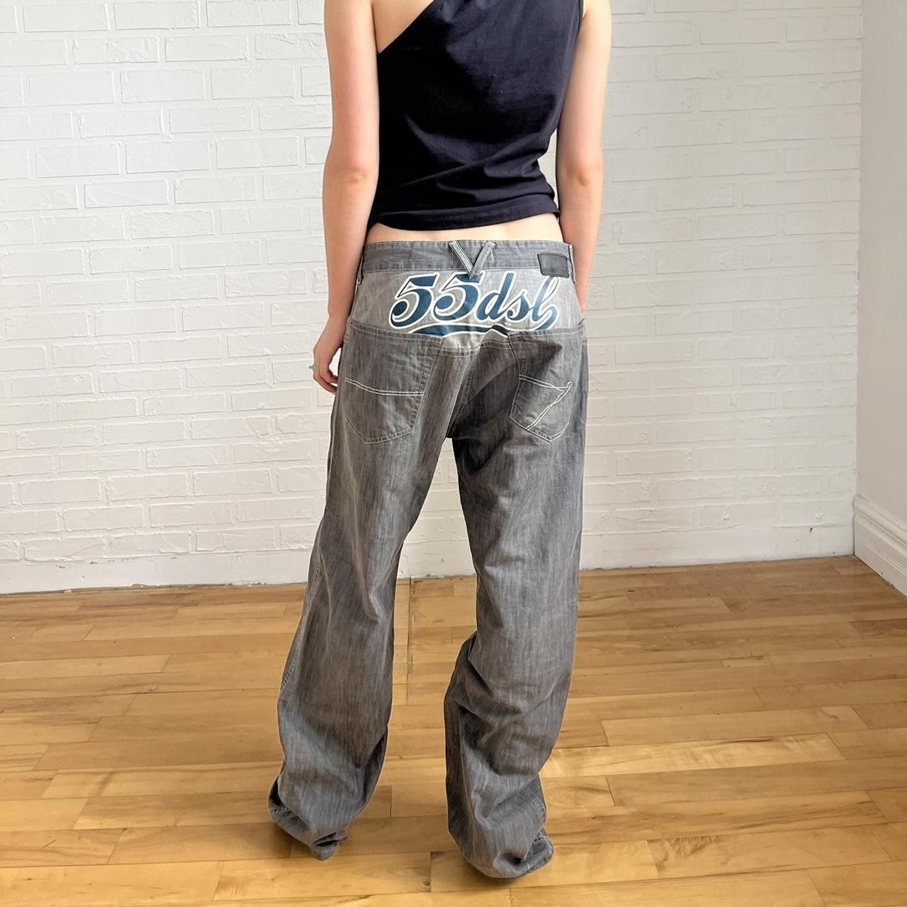 image of Diesel Vintage 55 Dsl Jeans in Grey, Women's (Size 30)