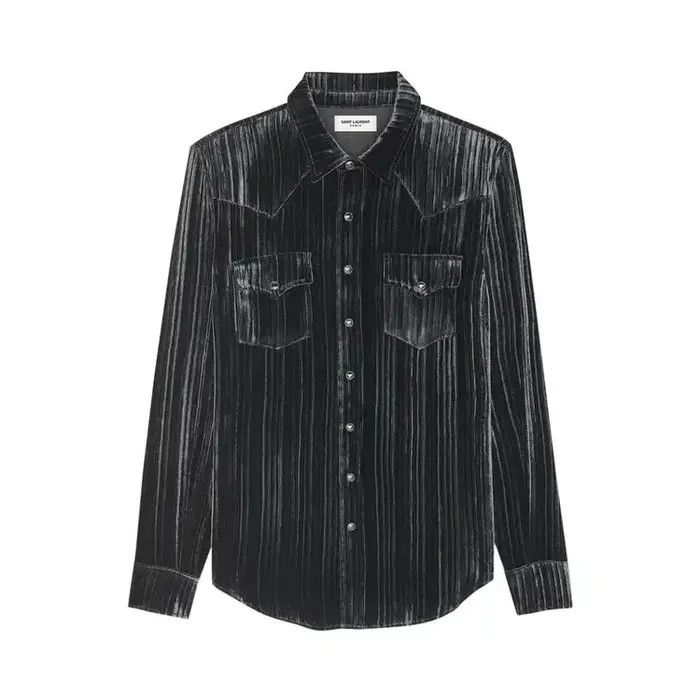 Saint Laurent Paris o1bcso1str1124 Classic Western Shirt in Black Size US XS / EU 42 / 0 - 1 Preview