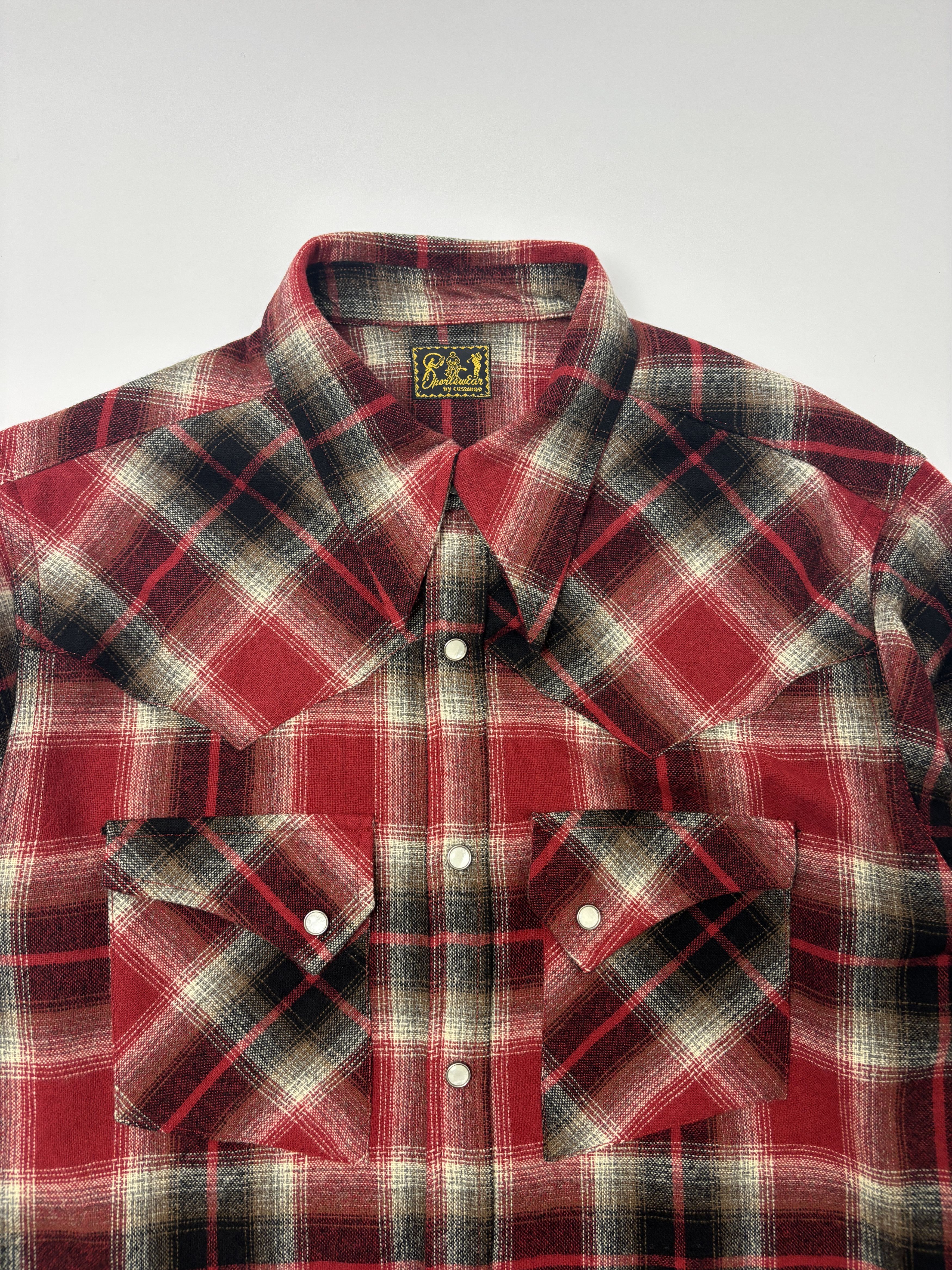 Cushman Cushman Wool Plaid Western Shirt Size US XL / EU 56 / 4 - 4 Thumbnail
