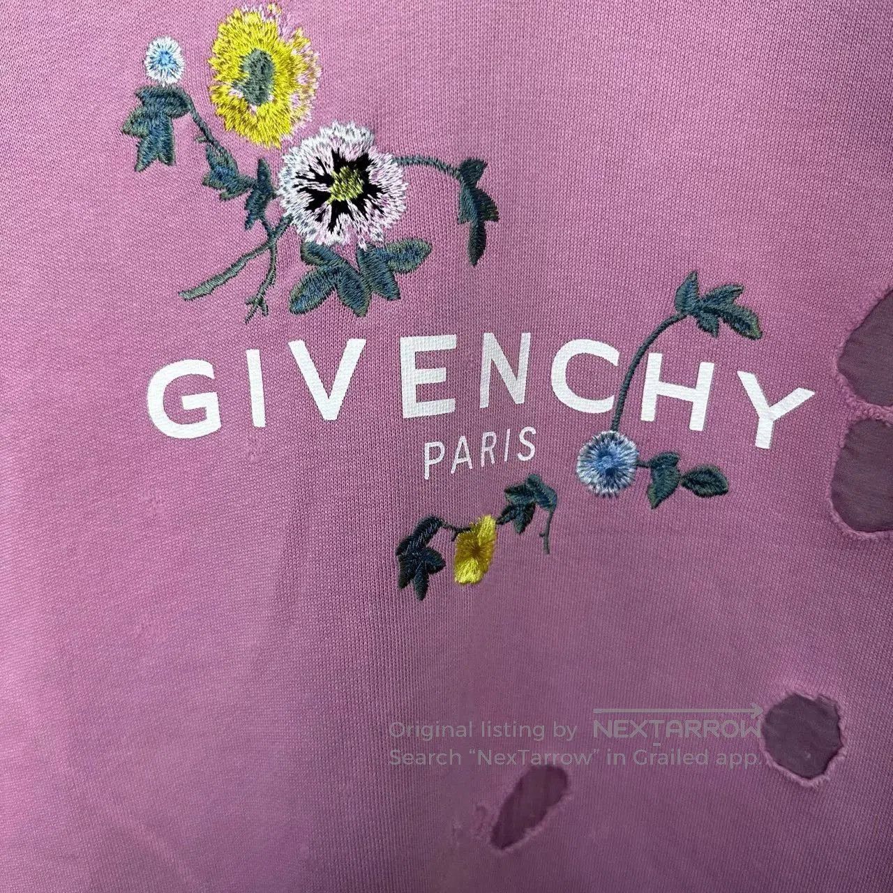 Givenchy Givenchy Floral Embroidery Hole Hoodie XS. Size XS / US 0-2 / IT 36-38 - 3 Thumbnail