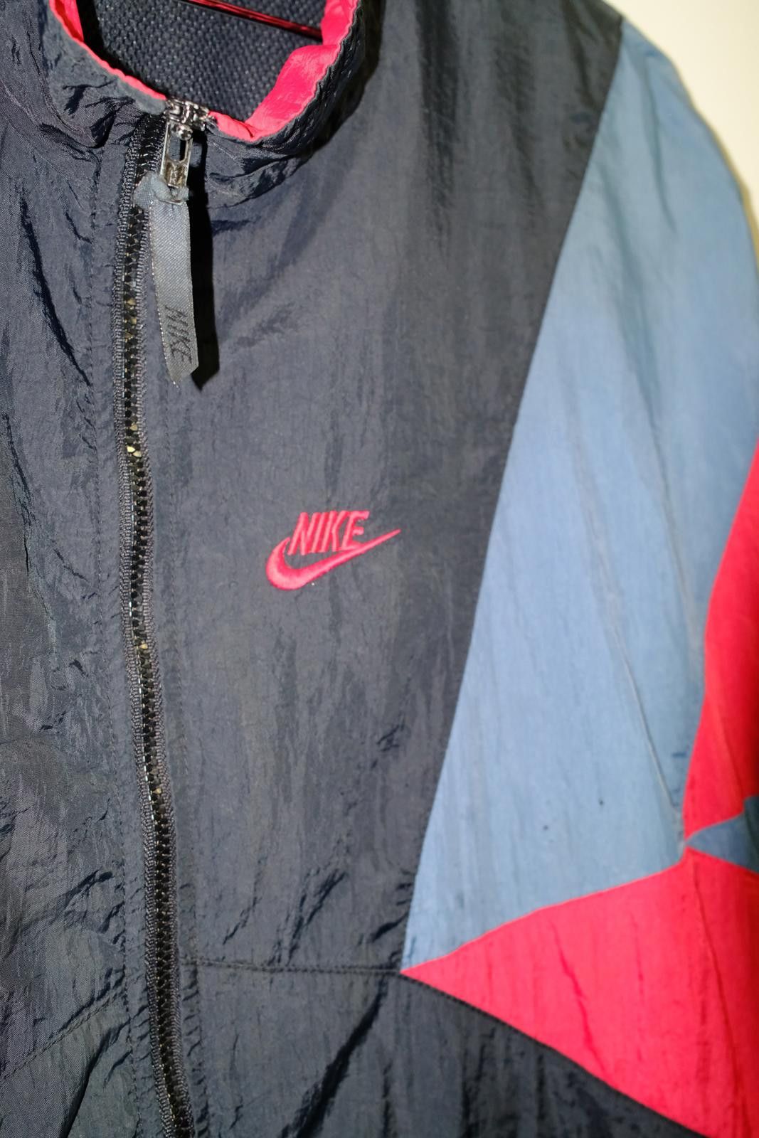 Nike 00's Nike Check Logo Windbreaker Size XL / US 12-14 / IT 48-50 - 3 Thumbnail