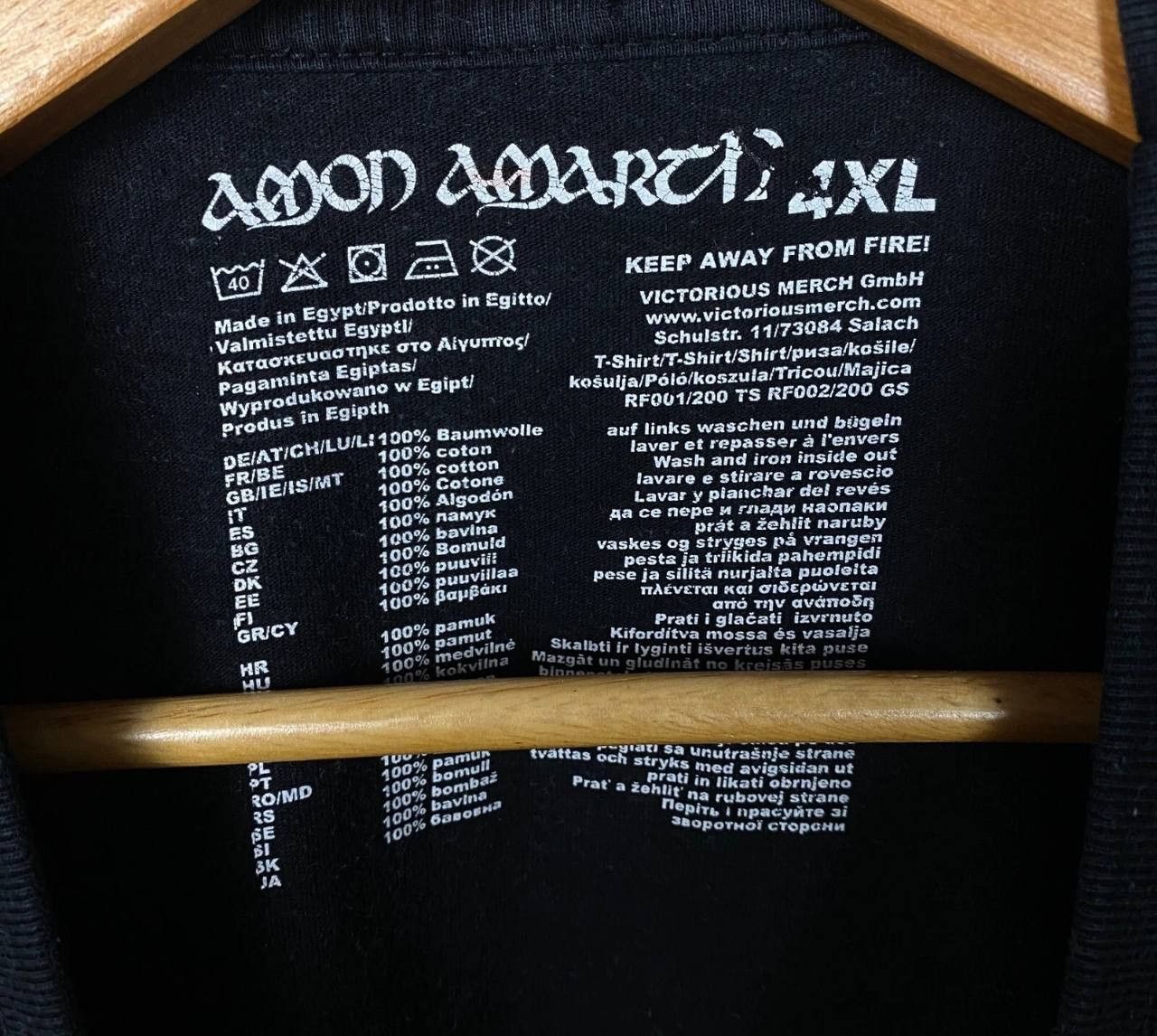 Band Tees Amon Amarth Tee Men's Size 4XL Black Short Sleeve ` Size US XXL / EU 58 / 5 - 5 Thumbnail