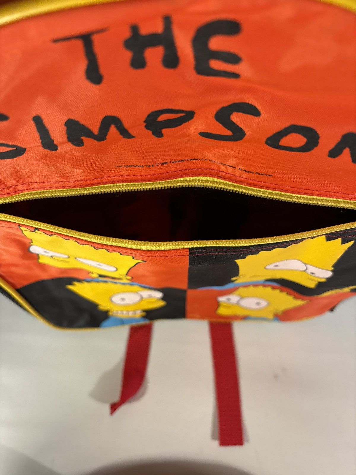The Simpsons Vintage 90s The Simpsons Bags Many Faces of Bart Backpack Size ONE SIZE - 10 Thumbnail