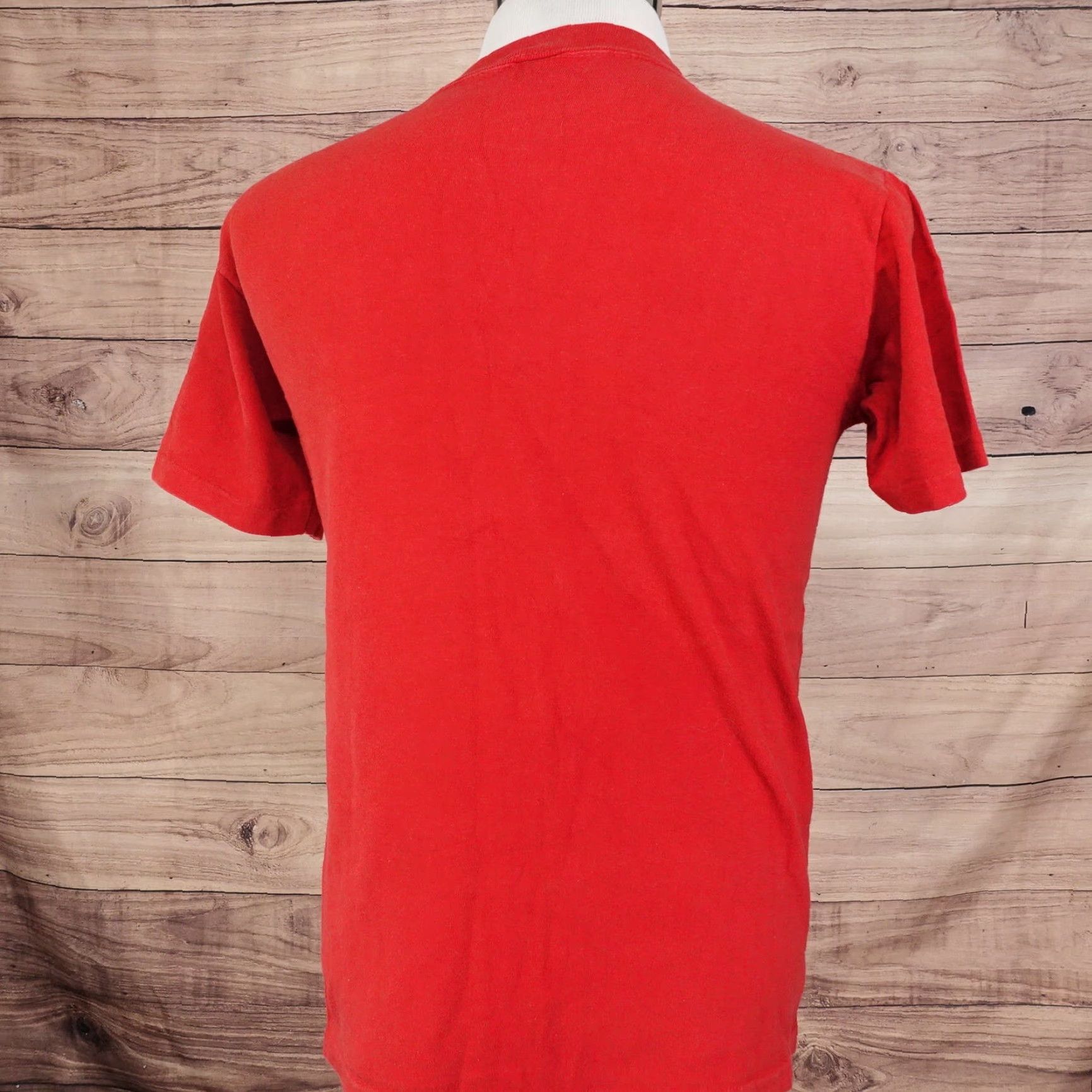 Vintage VINTAGE Sportswear Red T-Shirt "No Guts No Glory Go For It" 80s Single Stitch Adult Medium Mens Size US M / EU 48-50 / 2 - 6 Thumbnail