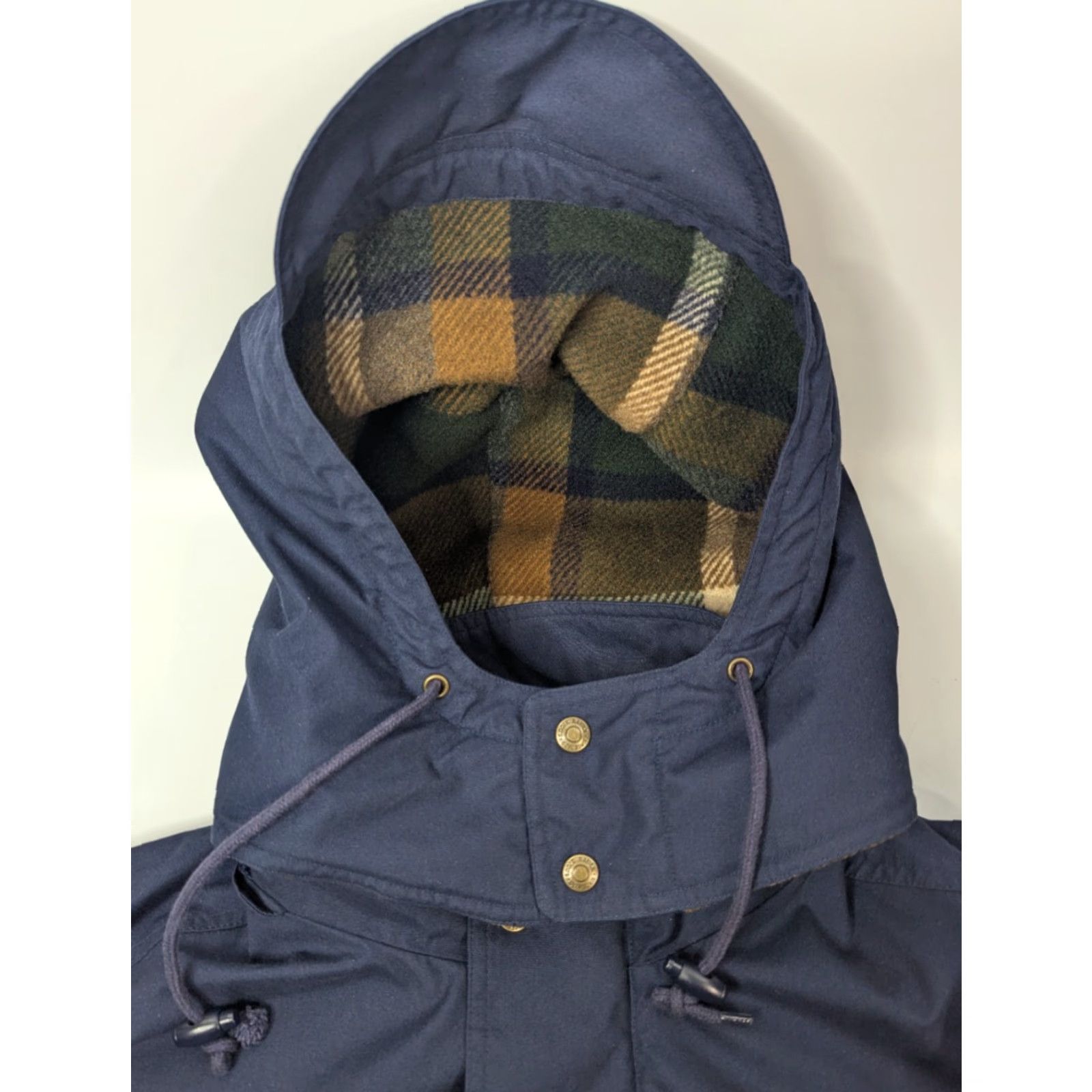 Eddie Bauer VINTAGE Eddie Bauer Mountain Parka Jacket Men L Navy Hooded Chore Wool Lined Size US L / EU 52-54 / 3 - 6 Thumbnail