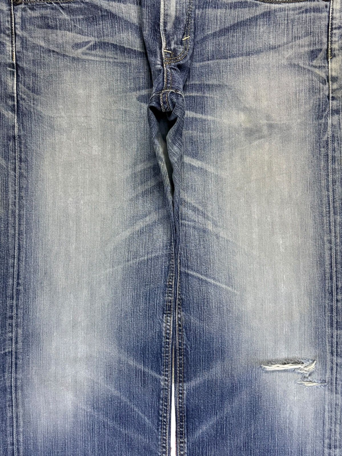 Edwin Vintage Japanese Edwin 503 Faded Wash Distressed Baggy Jeans Size US 36 / EU 52 - 4 Thumbnail
