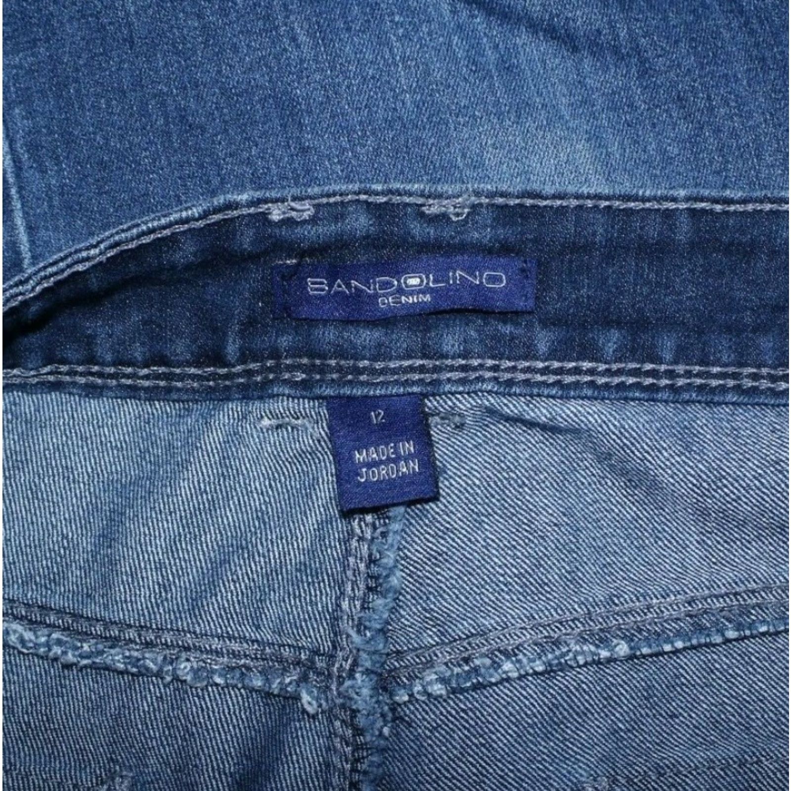 Vintage BanOLino Brooke Jeans Boots Bootcut Denim Blue 12 Adult Regular Inseam 31" Waist 34" zipper Pockets Women’s 90s Classic Style Size 34" / US 12 / IT 48 - 6 Thumbnail