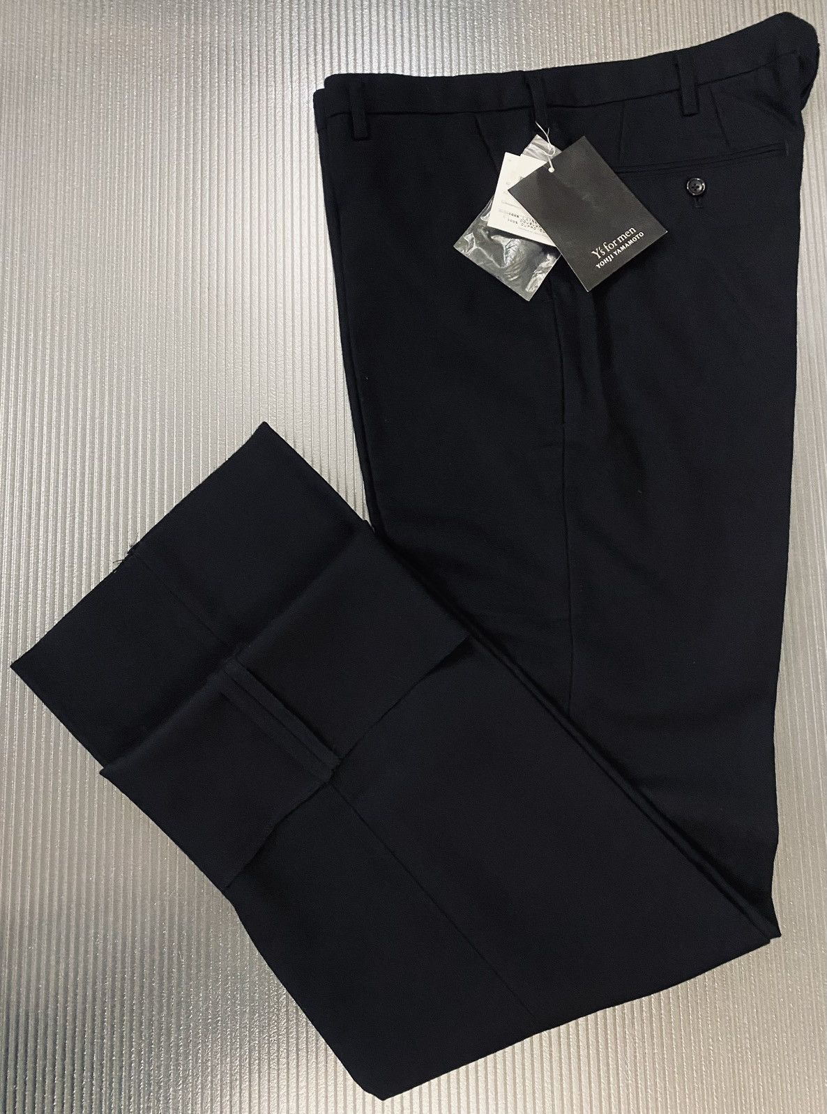 Y's for Men Y’s 🇯🇵 for men Yohji Yamamoto Nero felt wool slacks 4 NWT Size US 38 / EU 54 - 4 Thumbnail