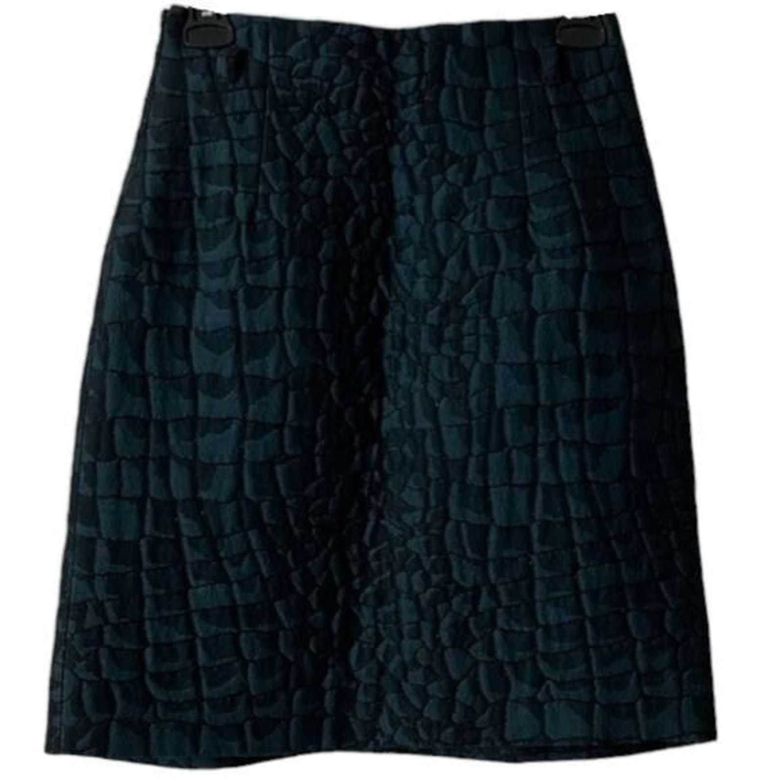 Moschino MOSCHINO CHEAP AND CHIC Dark Green Skirt, Small/US4/IT38 Size 27" / US 4 / IT 40 - 2 Thumbnail