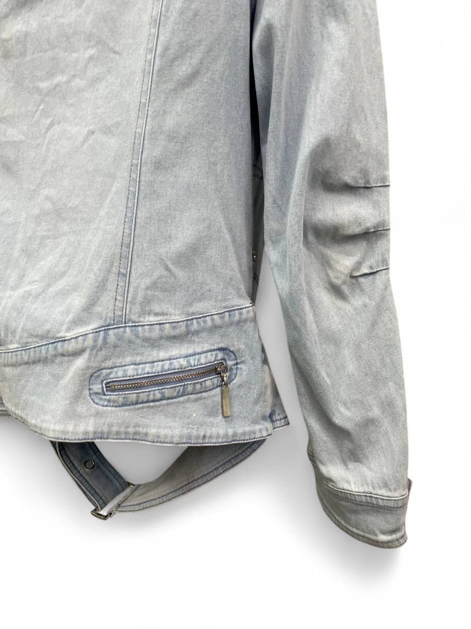 Diesel Diesel style blue denim biker jacket bondage moto y2k hype Size US M / EU 48-50 / 2 - 9 Thumbnail