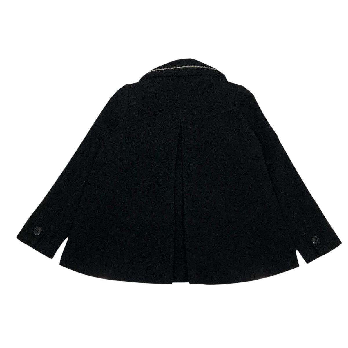 Issey Miyake 🔥RICH BLACK VINTAGE WOOL JACKET CROPPED ZUCCA JAPAN Size US S / EU 44-46 / 1 - 2 Thumbnail