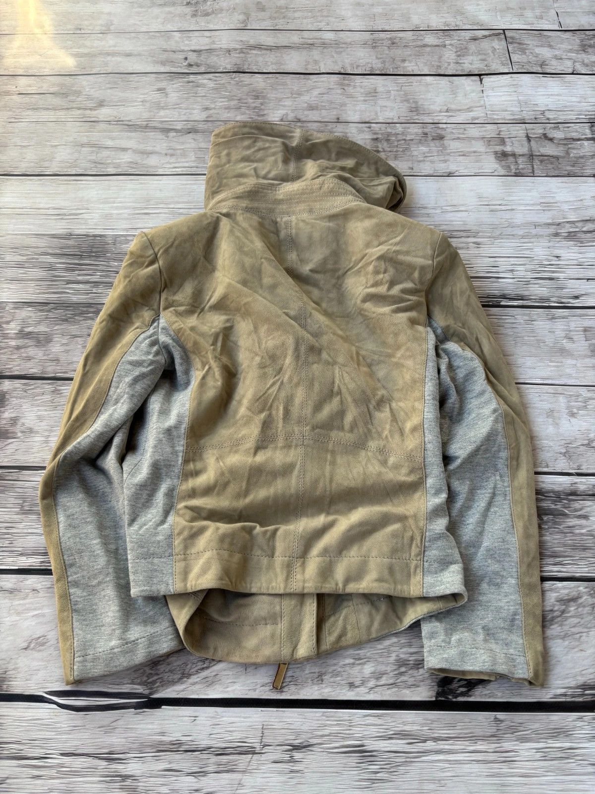 Yohji Yamamoto 00s Archive Assymetrical Rick Owens Vibe! Suede Jacket Size S / US 4 / IT 40 - 7 Thumbnail