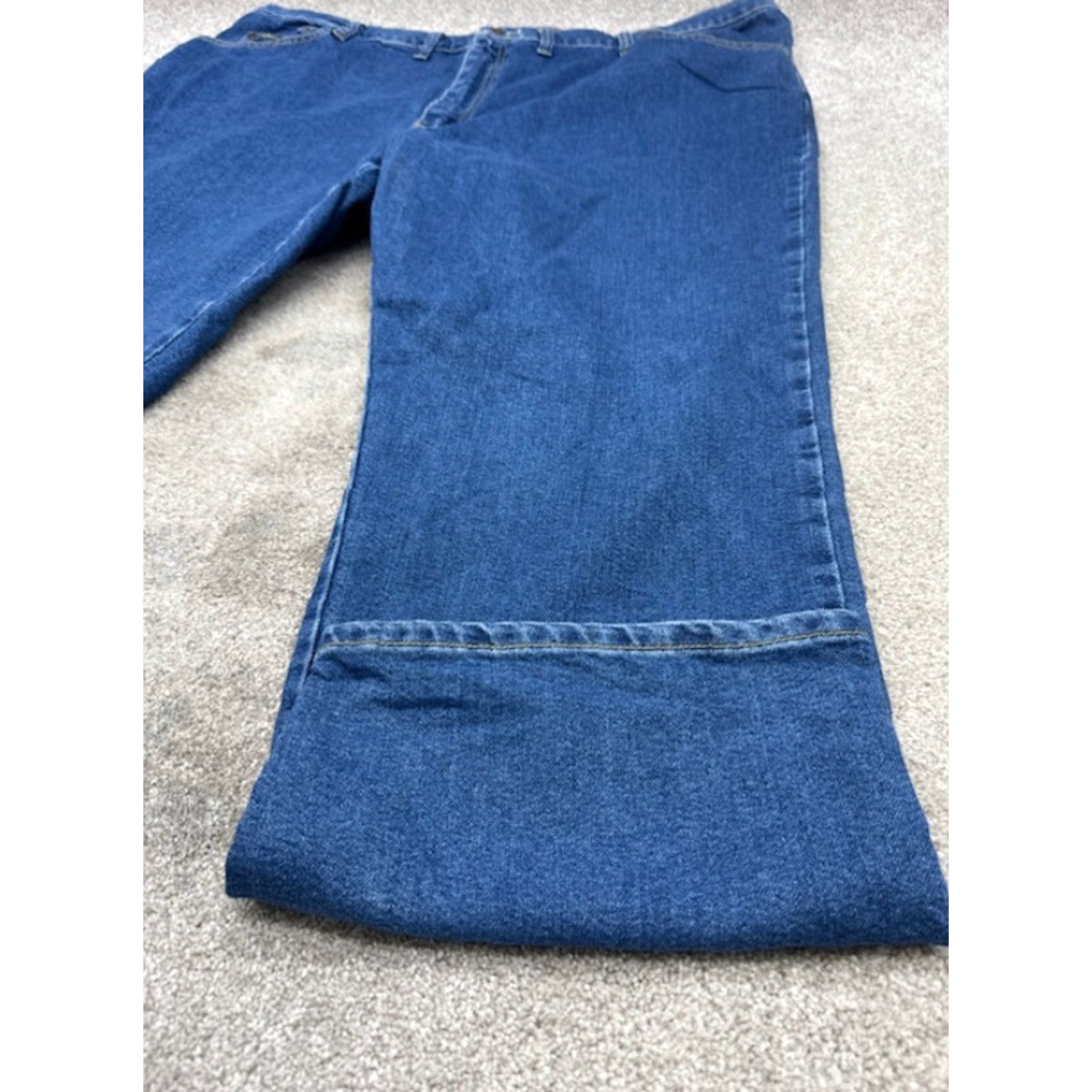 Lee Lee Jeans Mens Jeans 50x32 Blue Denim Regular Fit Straight Leg 6218 Mens Big & Tall 50 46" Waist 32" Inseam Blue 5-Pocket Denim Jeans Size US 34 / EU 50 - 3 Thumbnail