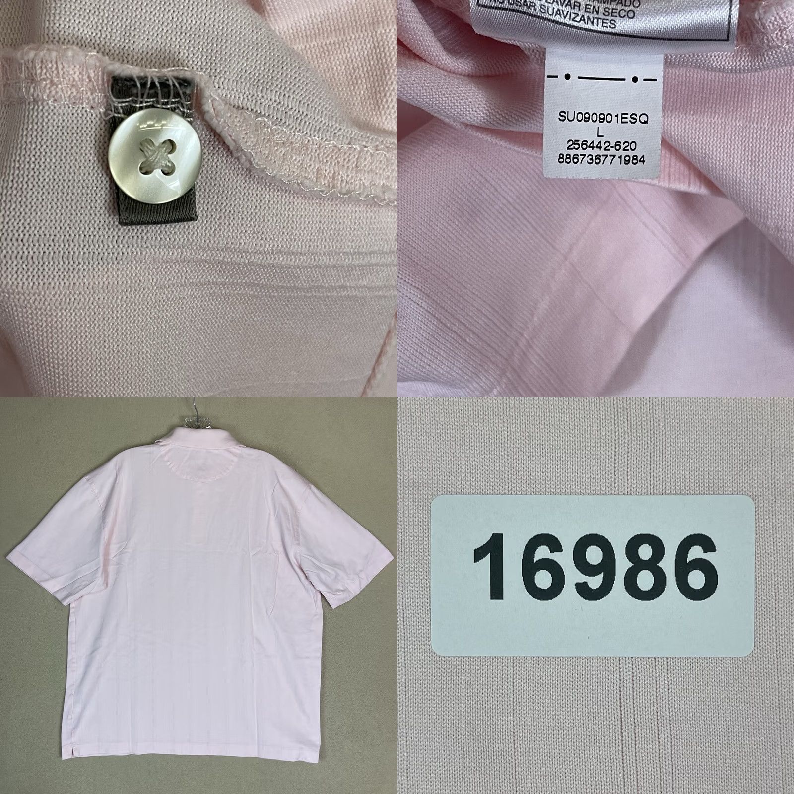 Nike Nike Tiger Woods Polo Shirt Mens L Pink Striped Golf Performance Fit-Dry Regular Size US L / EU 52-54 / 3 - 8 Thumbnail