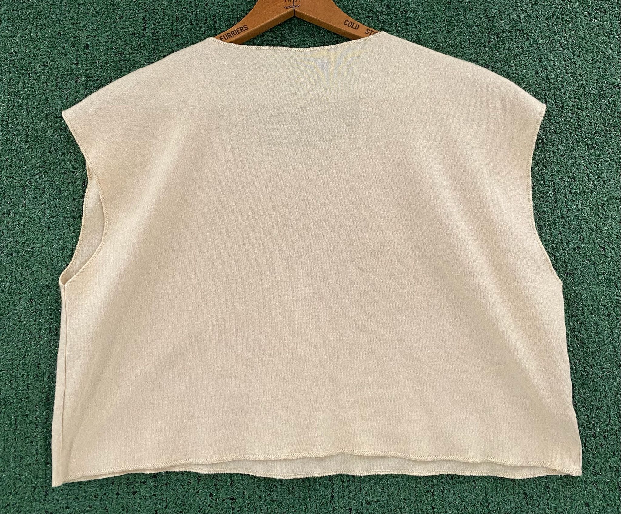 Vintage 80’s Beach Buff X-Short Sleeveless Crop Top T-Shirt Small Size S / US 4 / IT 40 - 4 Thumbnail