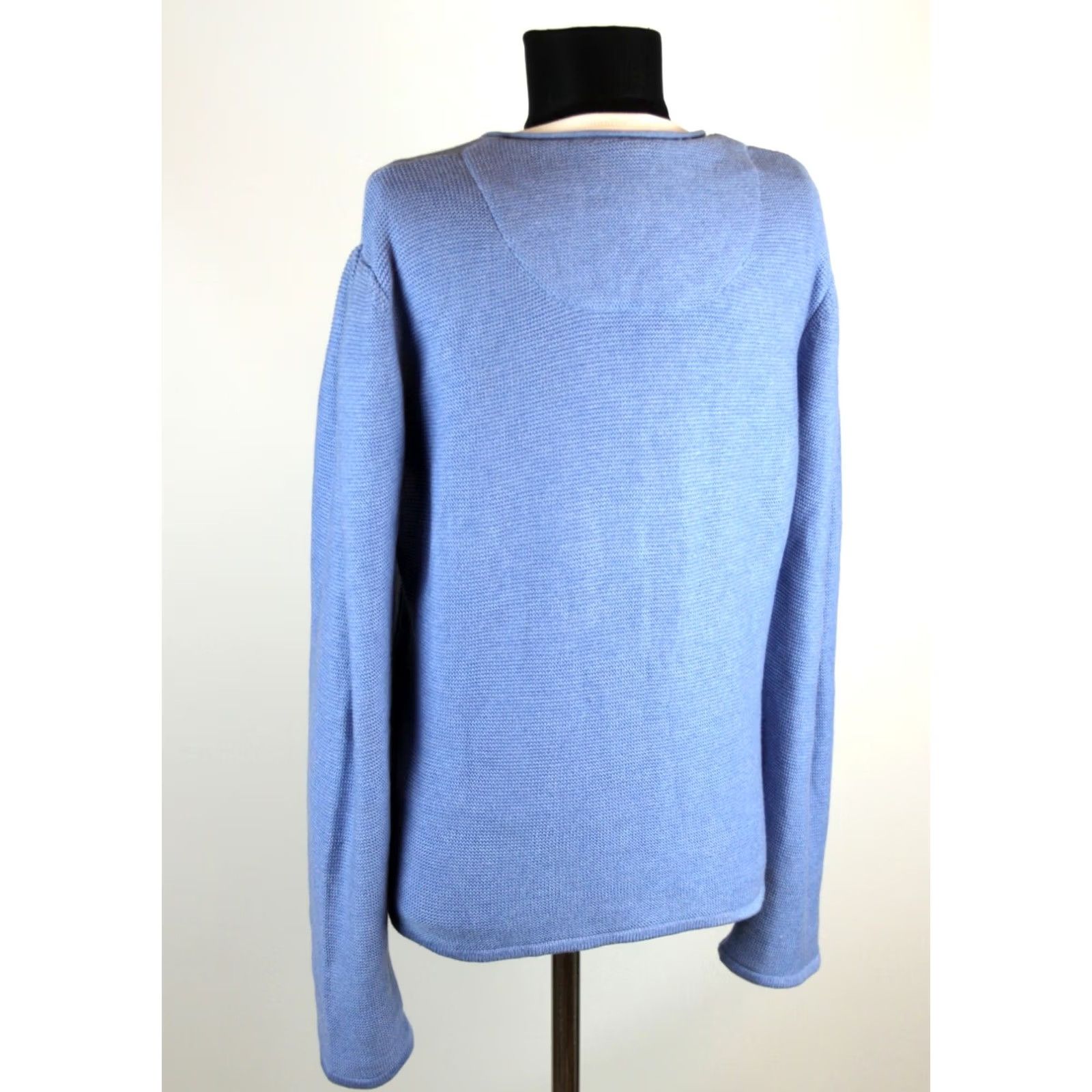 Vintage Stockerpoint Blue Cardigan Shirt Womens 42 Cotton Acrylic 50/50 Vintage Measurements 60cm Size M / US 6-8 / IT 42-44 - 6 Thumbnail