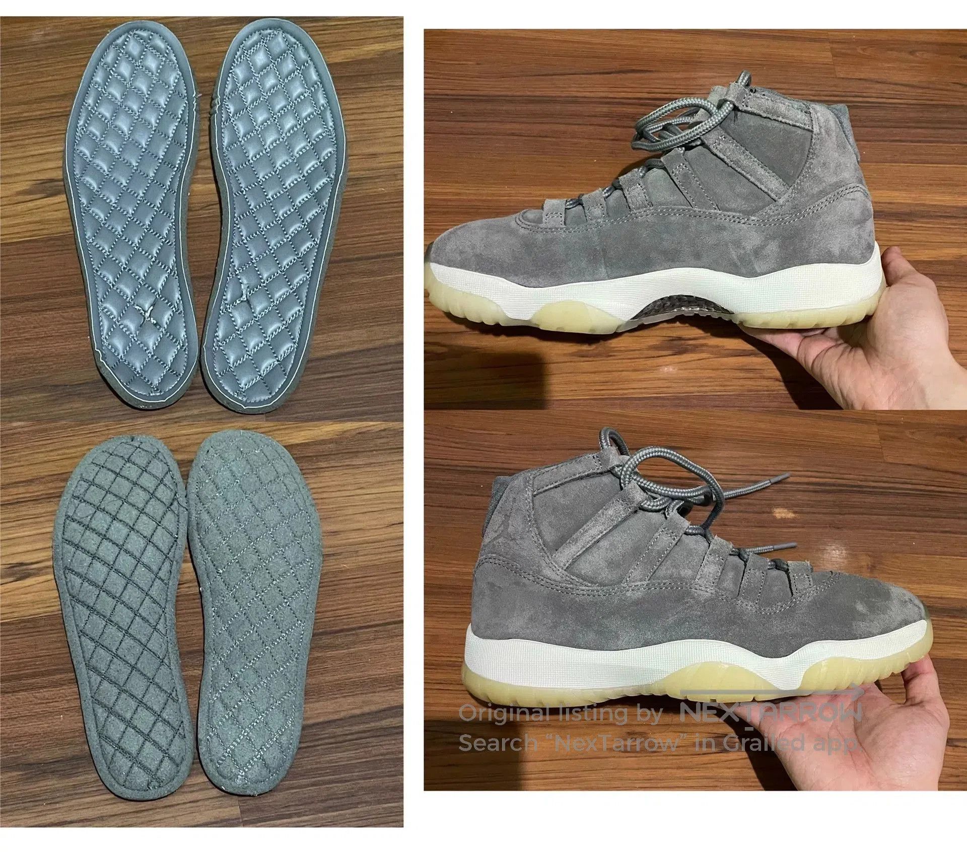 Jordan Brand Air Jordan 11 Gray Suede EDC. Size US 8 / EU 41 - 6 Thumbnail