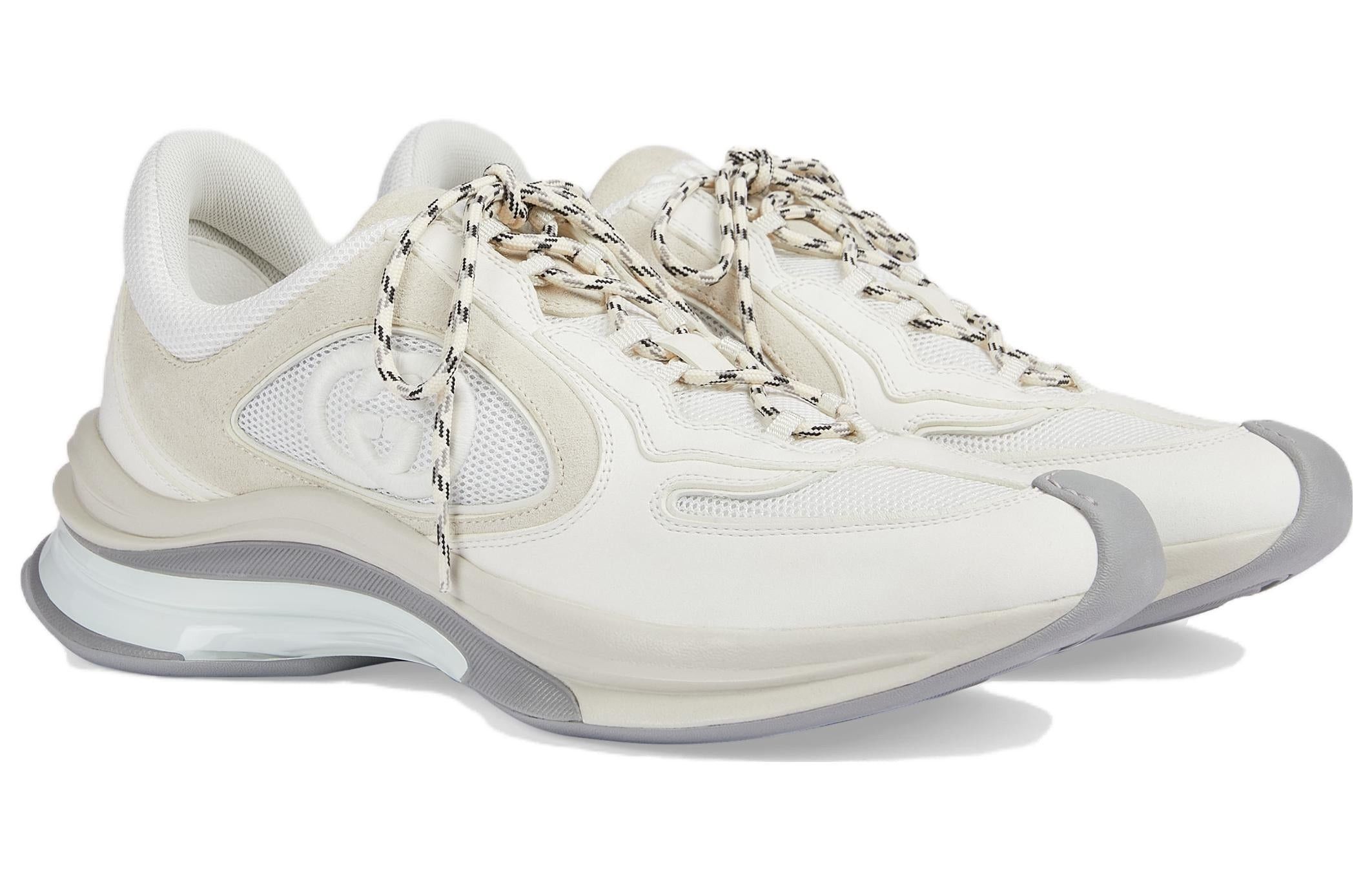 Gucci o1mt1gz0825 Men's Gucci Run Sneakers in White Size US 11.5 / EU 44-45 - 2 Thumbnail
