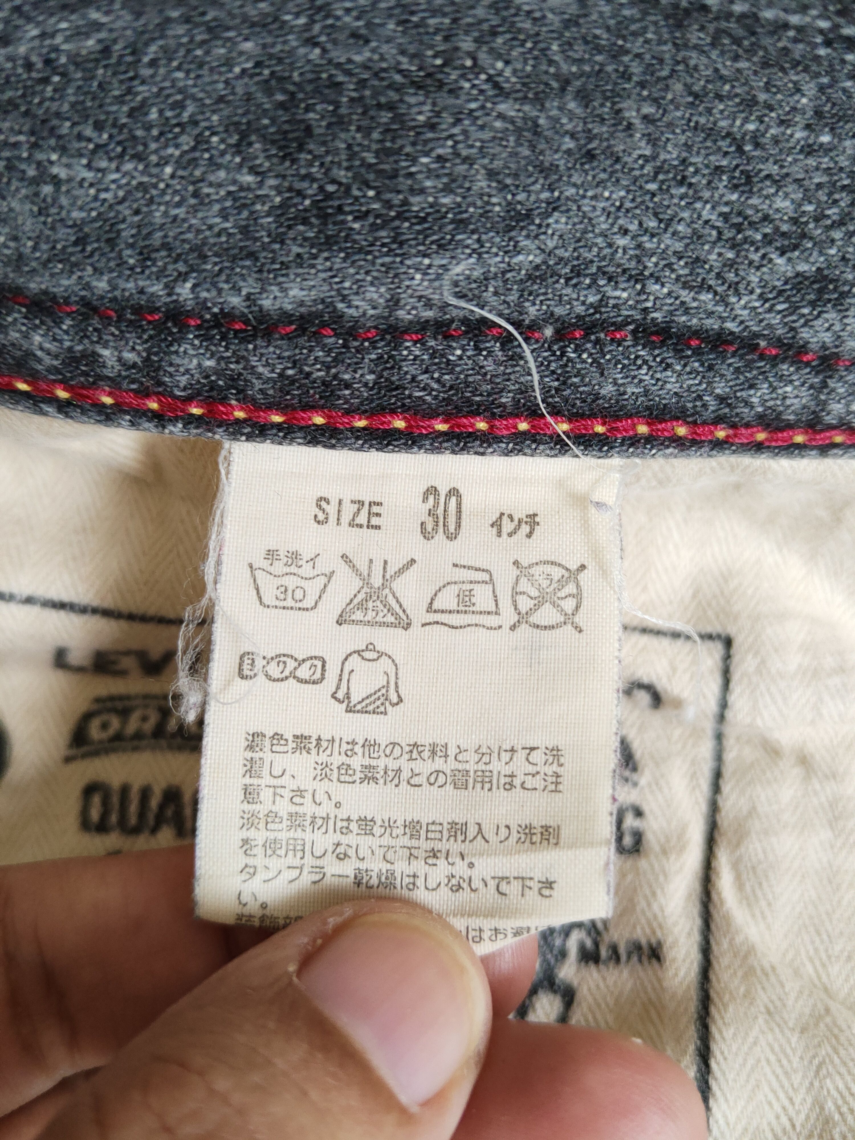 Levi's DL Levi's Black Faded Distressed vintage Denim #S1524 Size 30" / US 8 / IT 44 - 14 Thumbnail