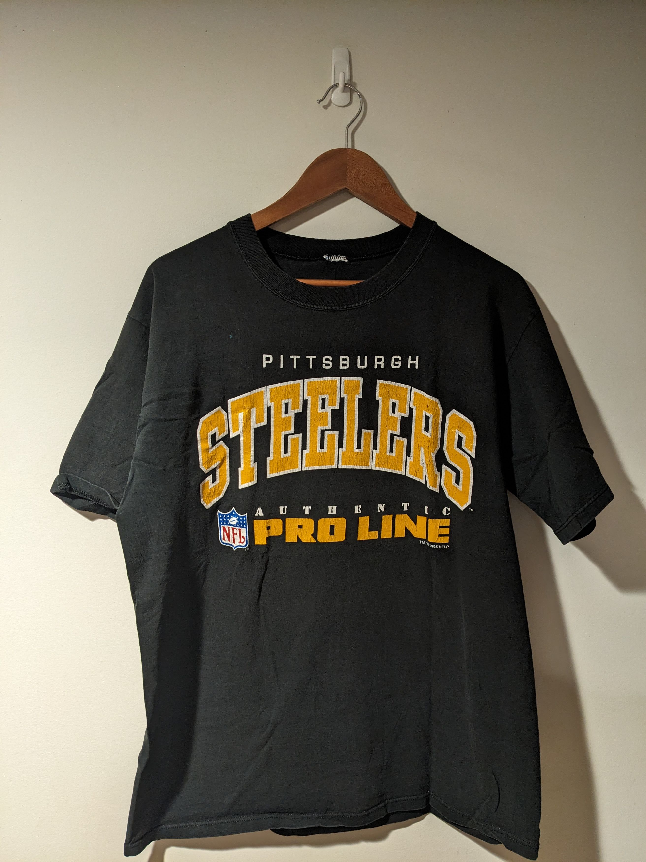 NFL × Vintage Vintage 1995 Pittsburgh Steelers NFL Pro Line T-Shirt Size US L / EU 52-54 / 3 - 1 Thumbnail