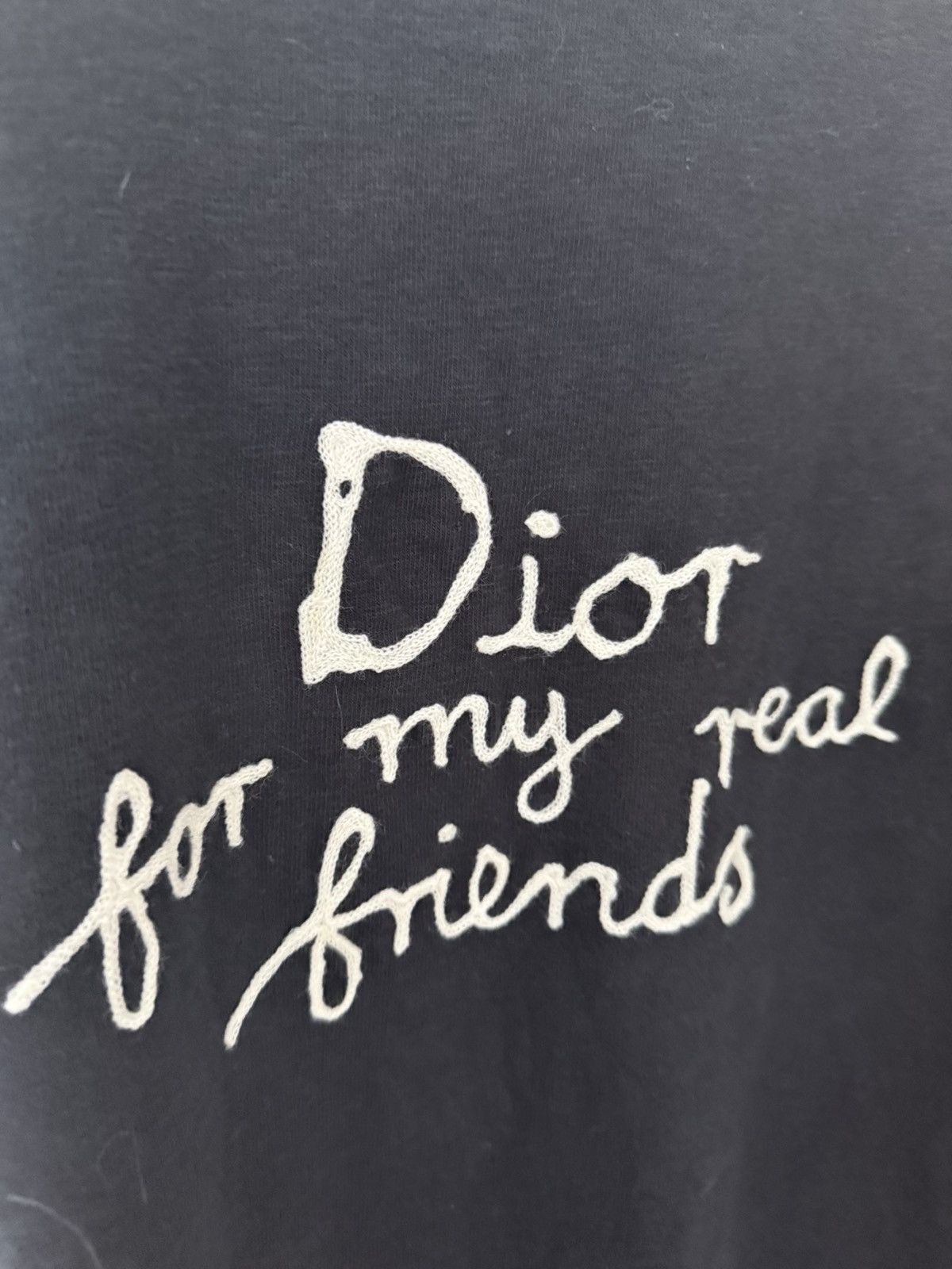 Dior “For My Real Friends” Tee – Washed Black / Vintage Fade Size US XL / EU 56 / 4 - 2 Thumbnail