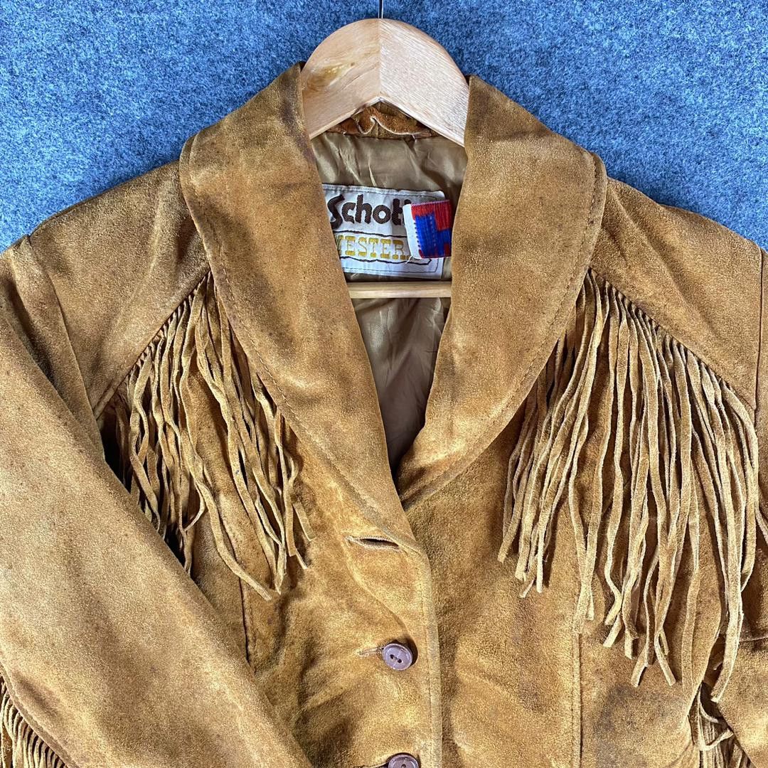 Schott Vintage 80s Schott Western Leather Motorcycles Jacket Size US M / EU 48-50 / 2 - 14 Thumbnail