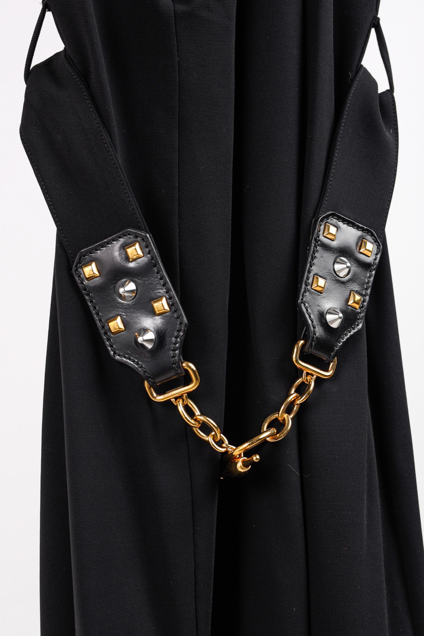Gucci Gucci PF/11 Twist Halter Golden Chain Black Dress Size S / US 4 / IT 40 - 5 Thumbnail