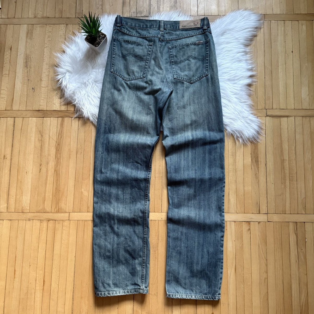 If Six Was Nine 📌 Vintage Pilot Industries Y2K Washed LGB vibe Denim Jeans Size US 31 - 1 Thumbnail