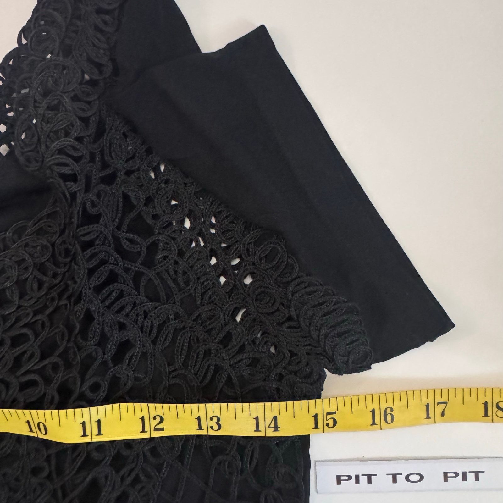 Fendi FENDI Black Jersey Crepe Crochet Dress Made in Italy 38/US Size XS / US 0-2 / IT 36-38 - 8 Thumbnail