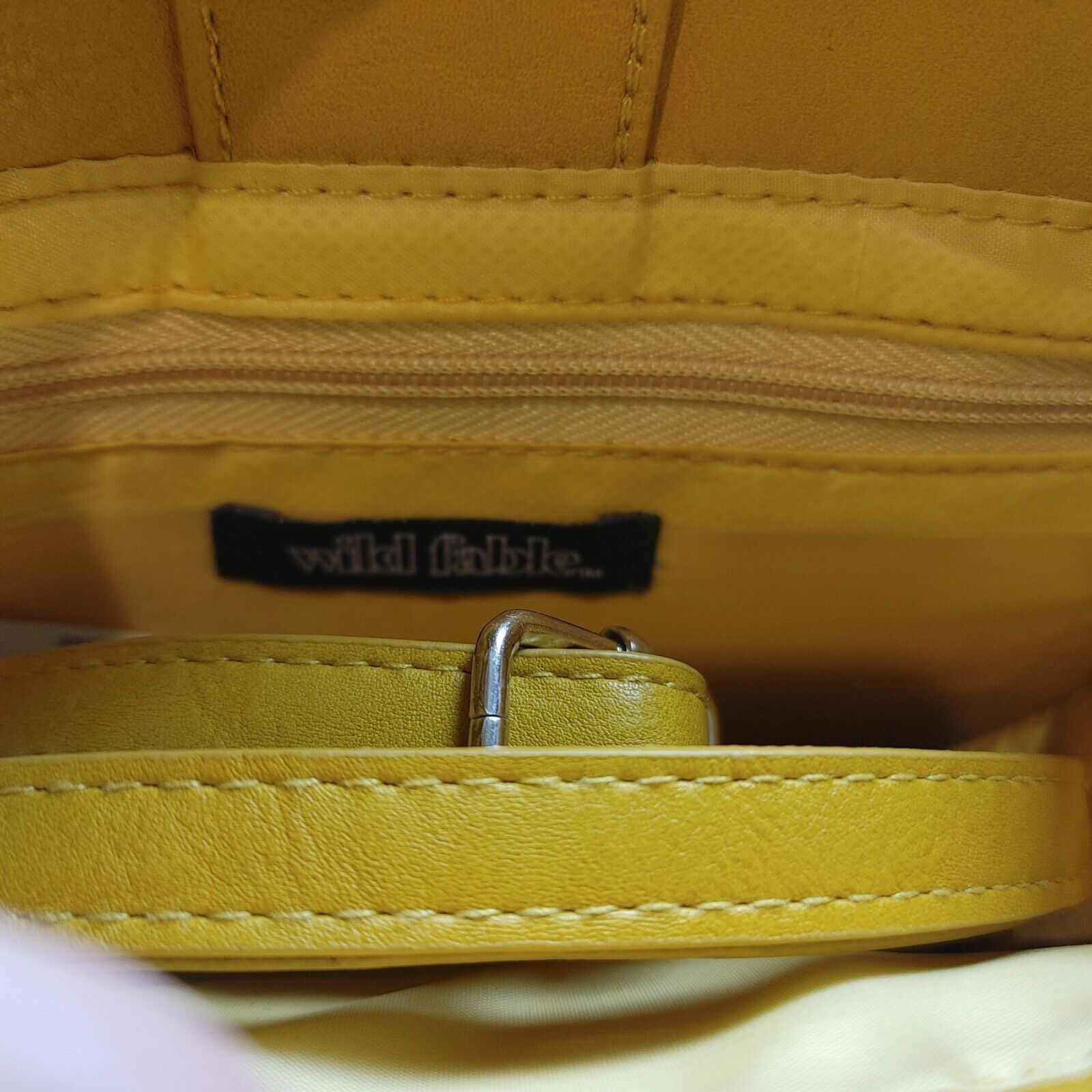 Other Wild Fable Mustard Mini Hand/Shoulder Bag Purse Faux Leather Size ONE SIZE - 2 Thumbnail