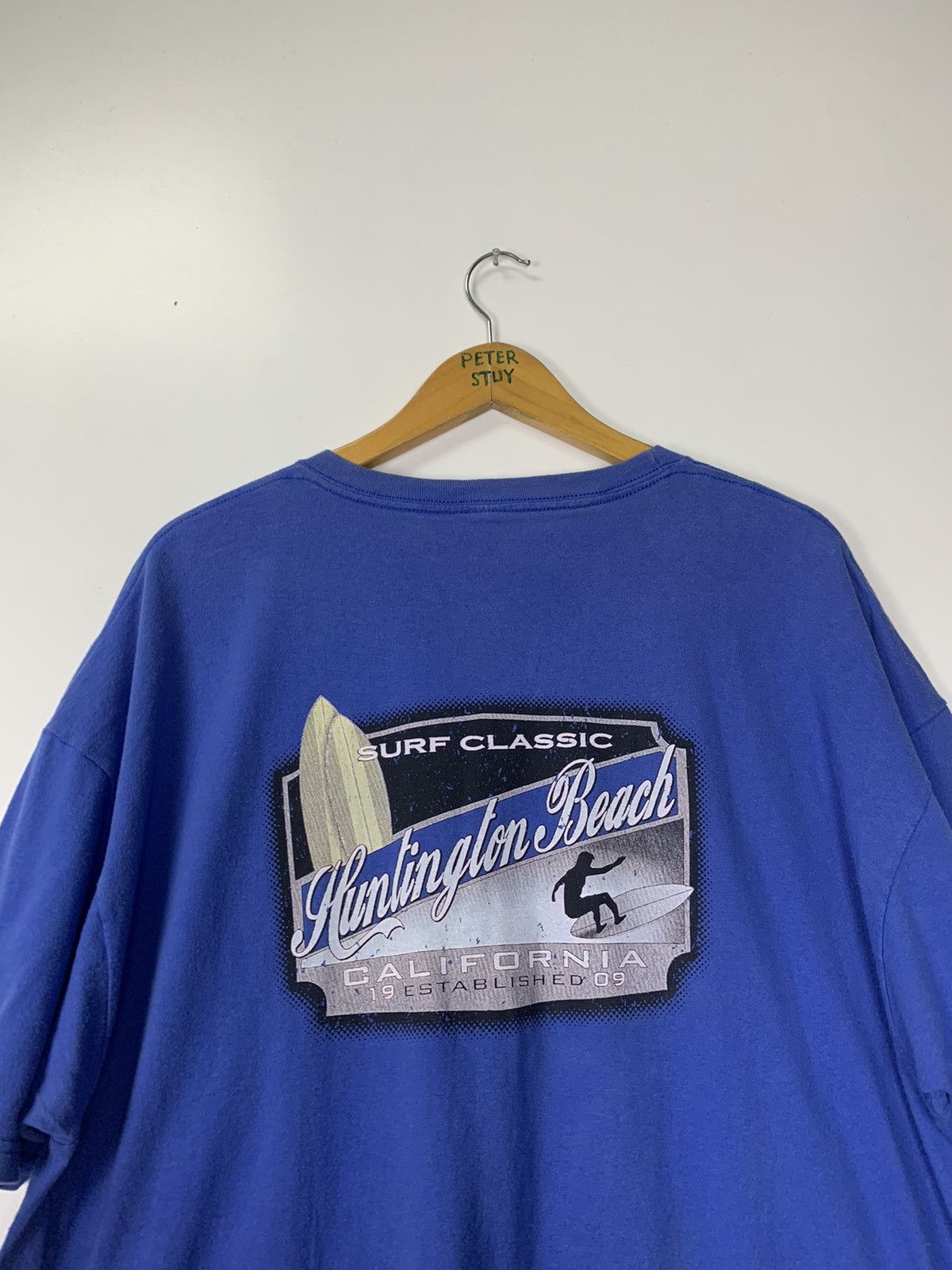 Vintage Vintage Surf Classic Hunlington Beach t-shirt Size US XL / EU 56 / 4 - 11 Thumbnail