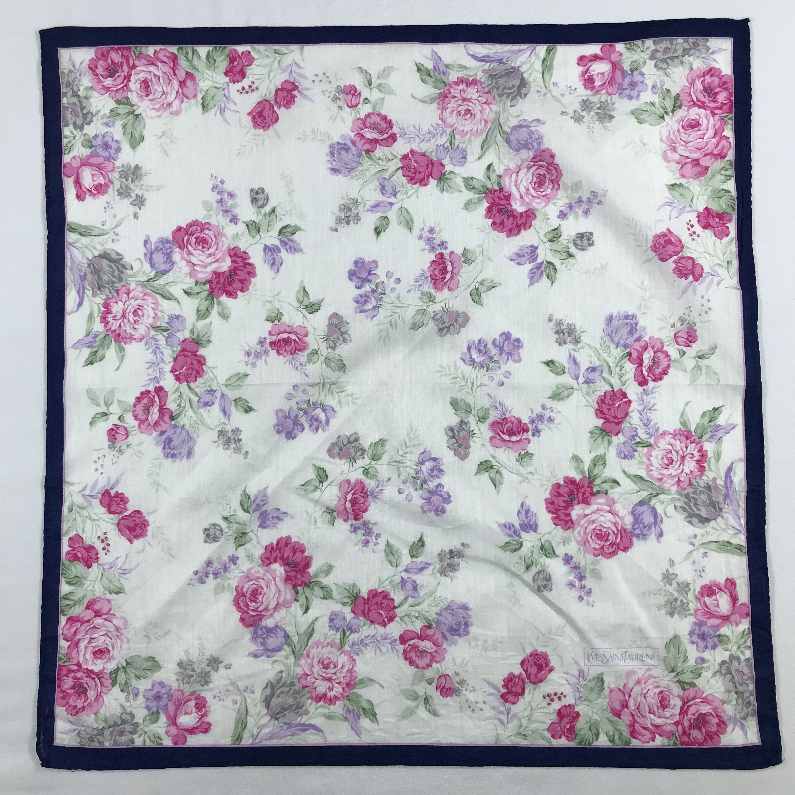Vintage × Yves Saint Laurent Yves Saint Laurent Bandana / Handkerchief/Neckerchief -S2559 Size ONE SIZE - 1 Thumbnail