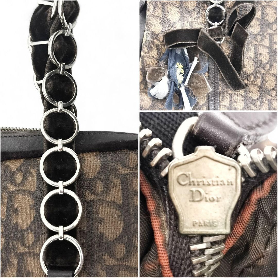 Dior Dior - Romatic Trotter Handbag Leather Monogram Brown Size ONE SIZE - 4 Thumbnail