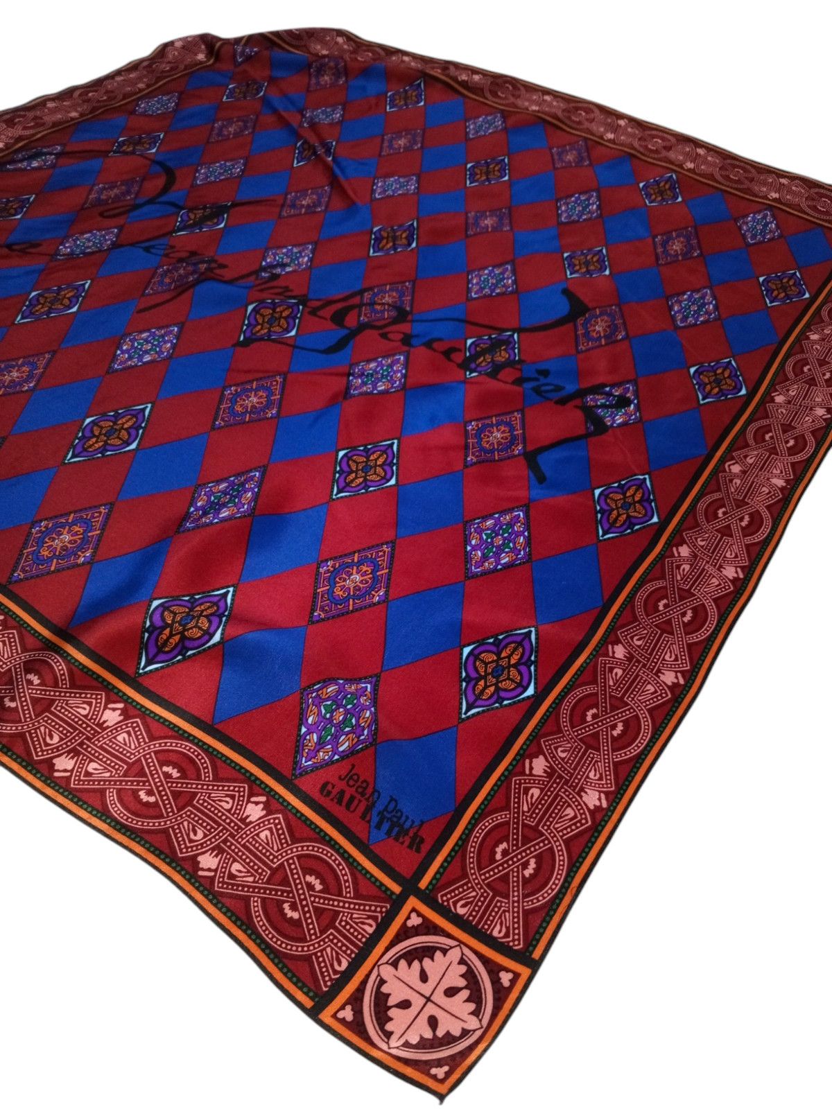 Jean Paul Gaultier JEAN-PAUL GAULTIER Paris France Signed Abstract Silk Scarf Size ONE SIZE - 3 Thumbnail